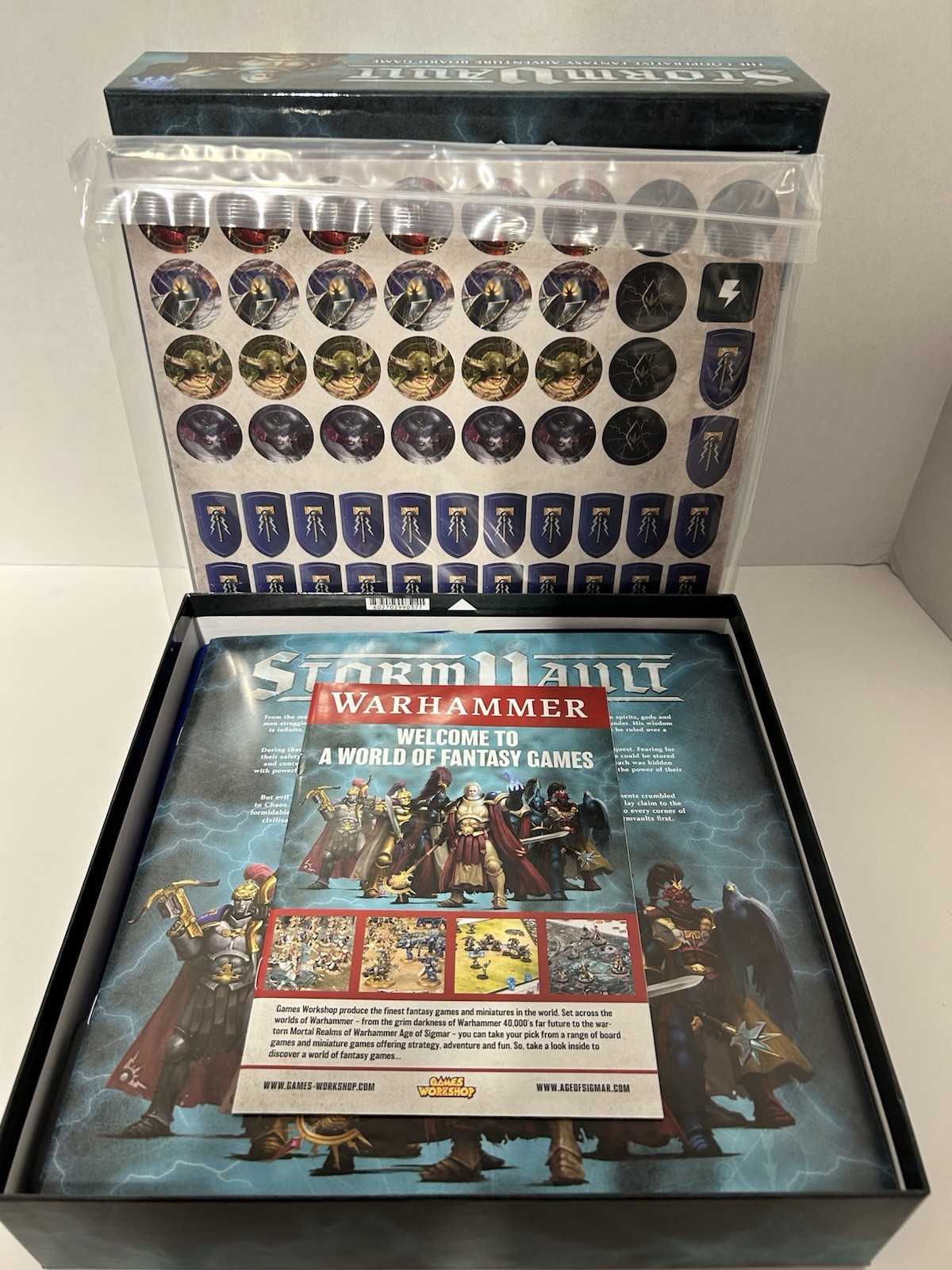Storm Vault Cooperative Fantasy Adventure Board Game by Warhammer- Preowned
