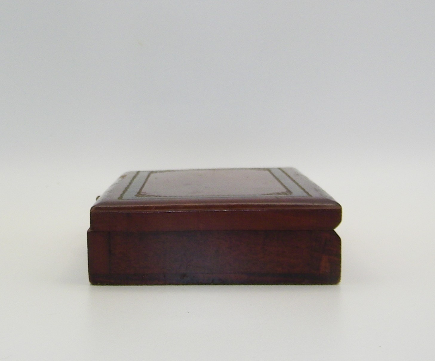 Antique complete Miniature Domino Set in Wood Portable Box Rich Patina