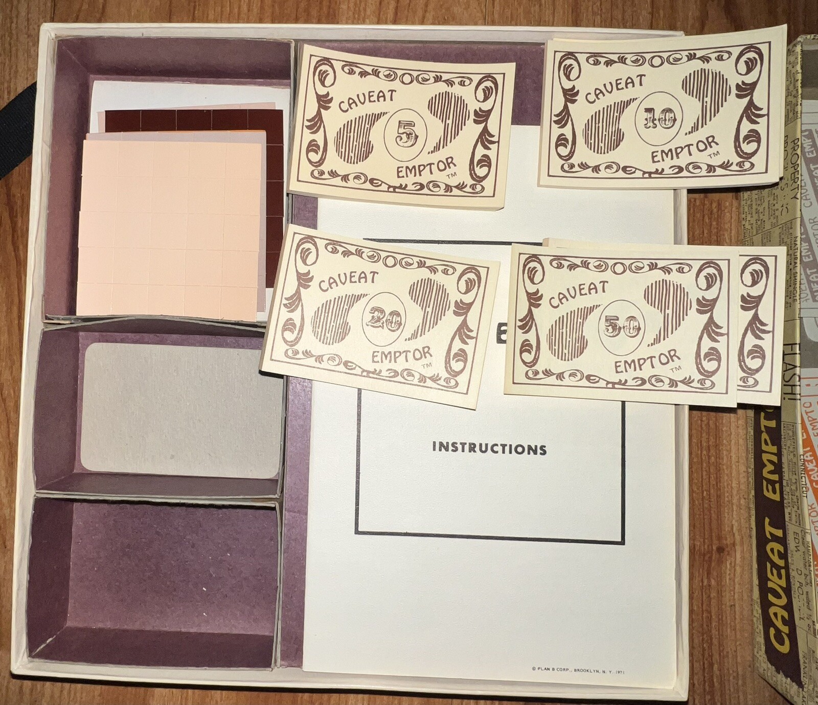 VTG Board Game Caveat Emptor Let The Buyer Beware 1971 PlanB Angeles Enjoyment