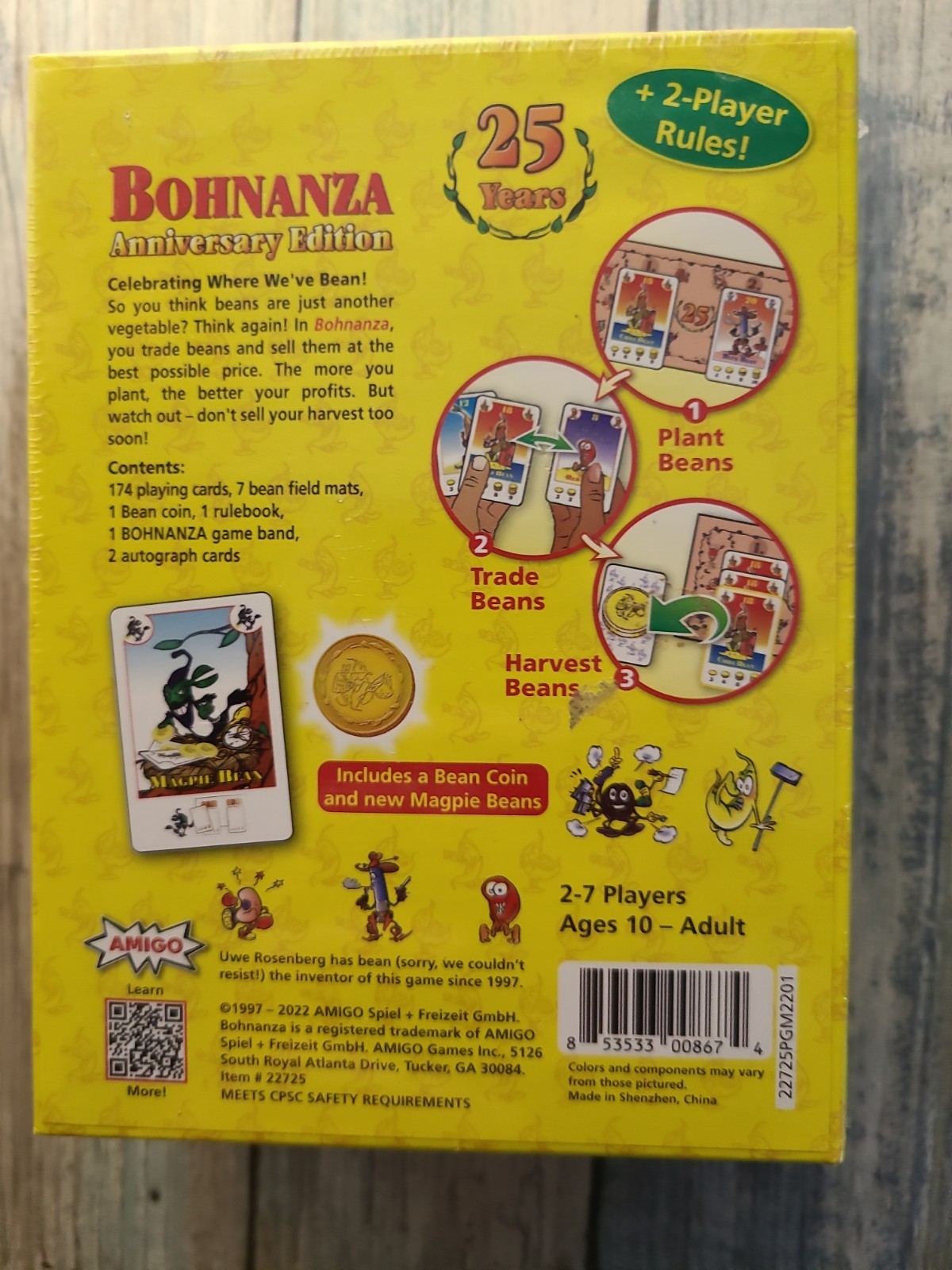 Bohnanza Card Game – 25th Anniversary Edition
