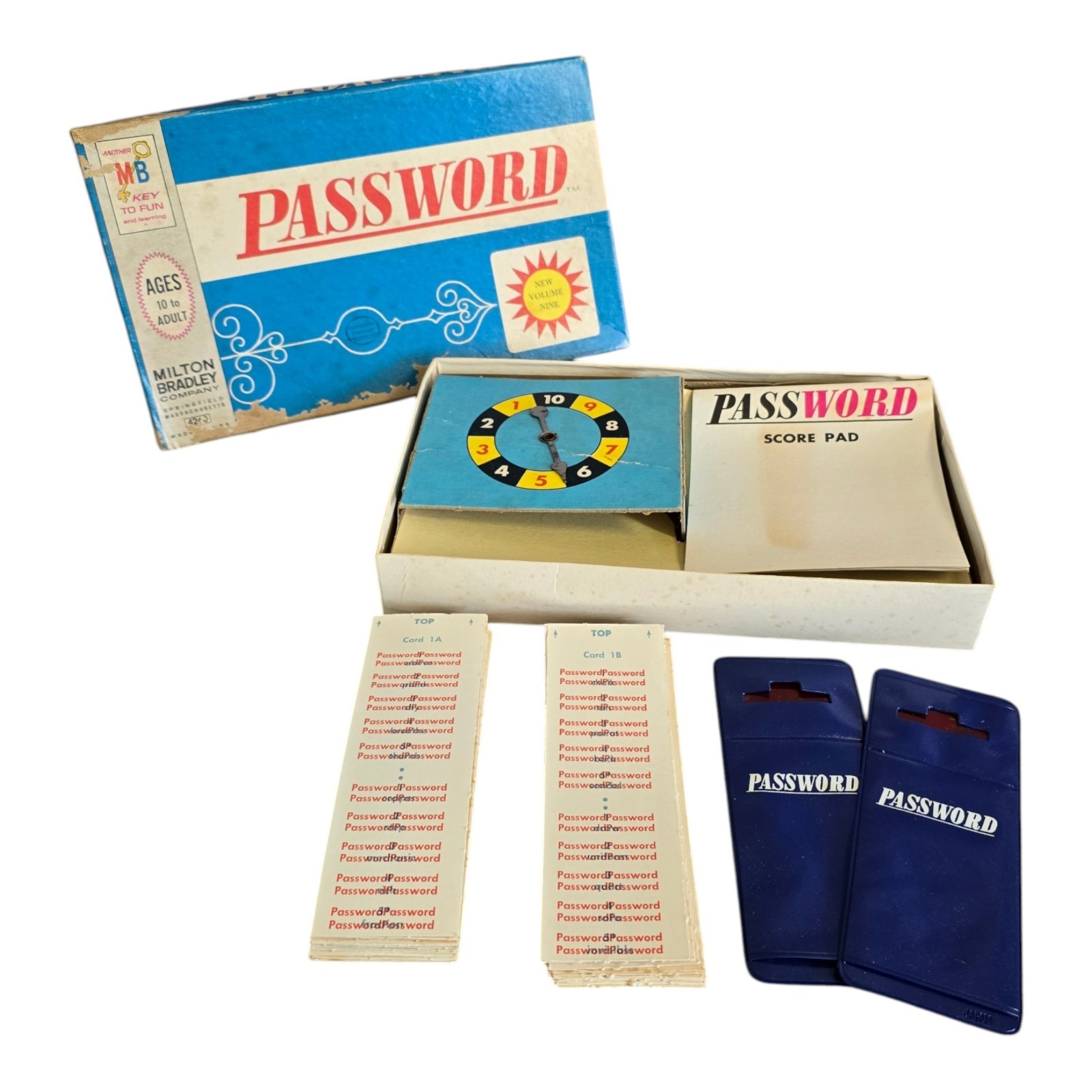 Vintage Milton Bradley Password Game Volume 9 #4260 COMPLETE! *Spinner not Work*