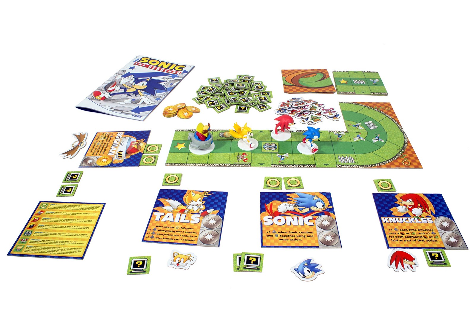 Fast Paced Racing Board Game Build Track Mini Figures 2-4 Players
