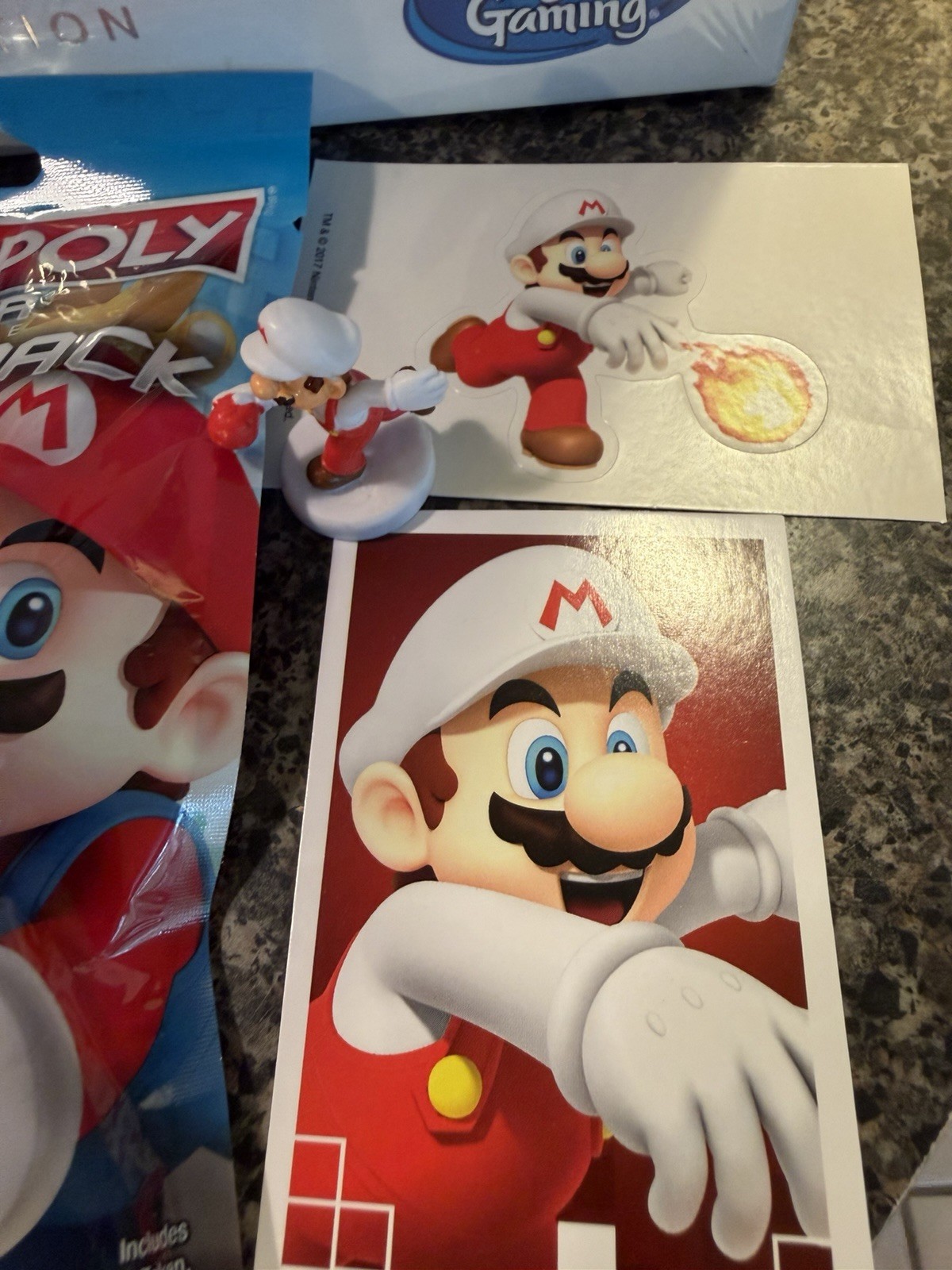 Monopoly Gamer Mario Bros Nintendo Collector’s Ed + 2 Power Pack Characters New