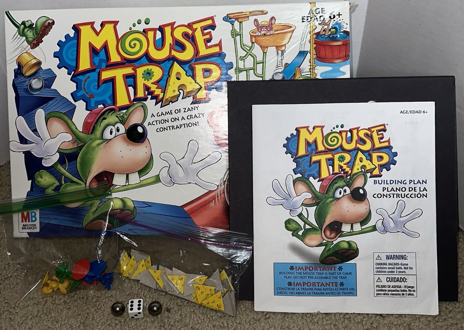 2005 Hasbro 04657 Gaming Mouse Trap Board Game Complete Set.