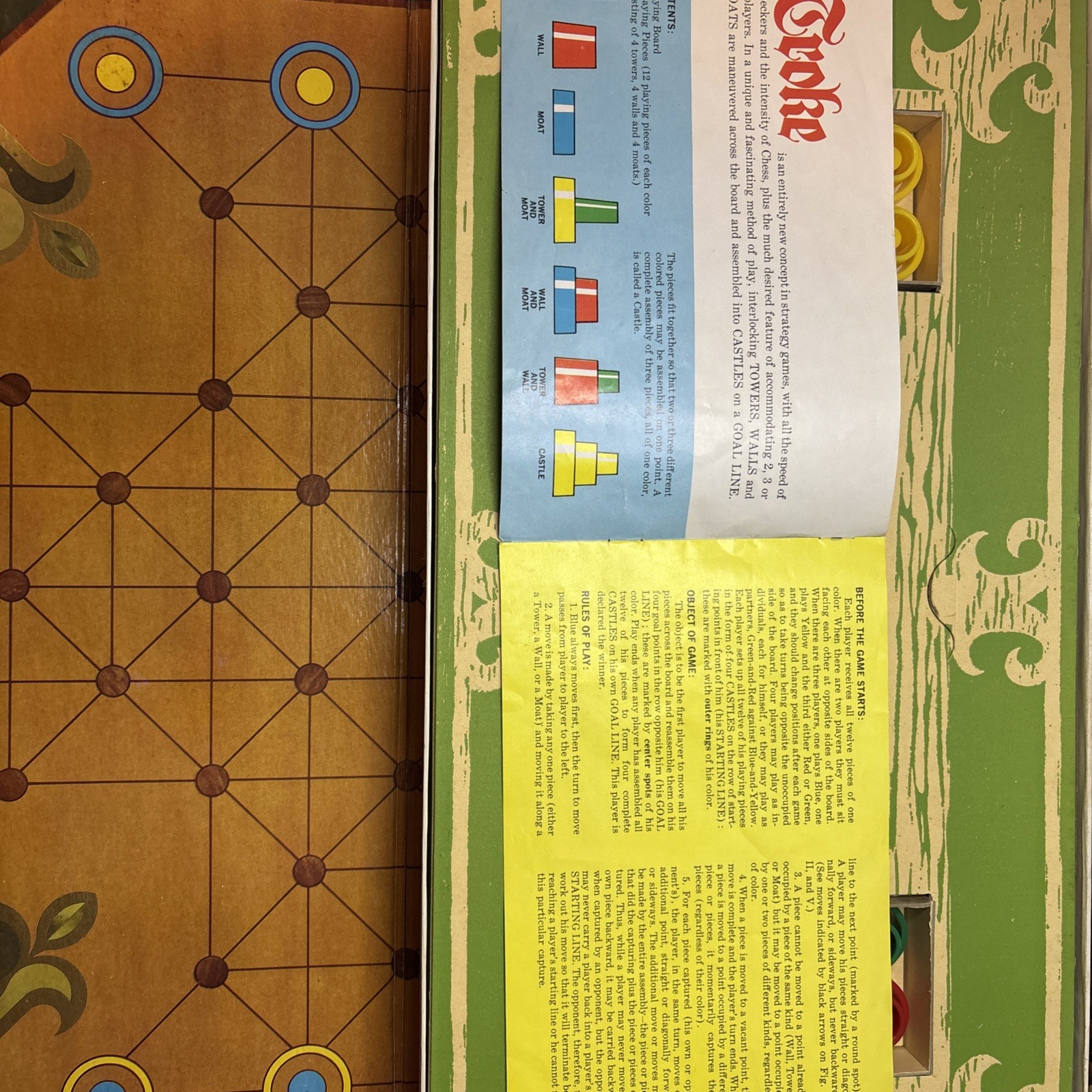 1967 Selchow Righter Troke Castle Checkers Game Complete Vintage