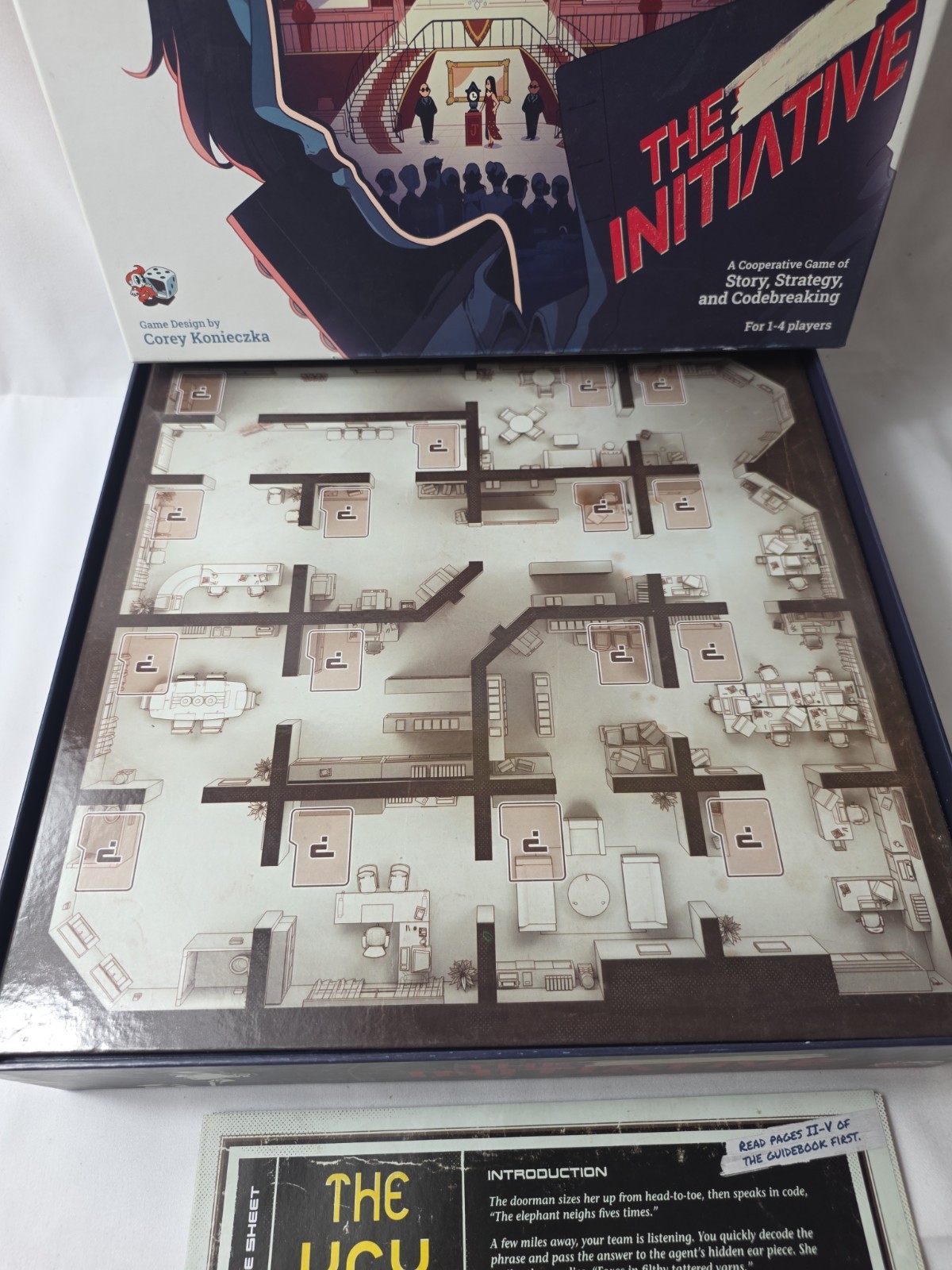 THE INITIATIVE COOPERATIVE STRATEGY BOARD GAME COMPLETE 2020