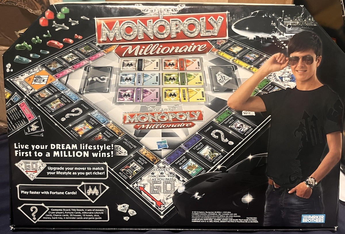 Monopoly Millionaire Edition Board Game – First to a Million Wins, Luxury Theme