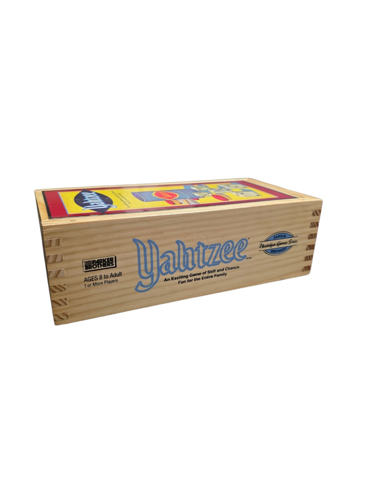 Vintage Yahtzee Nostalgia Edition Wooden Box Complete Parker Brothers 2004