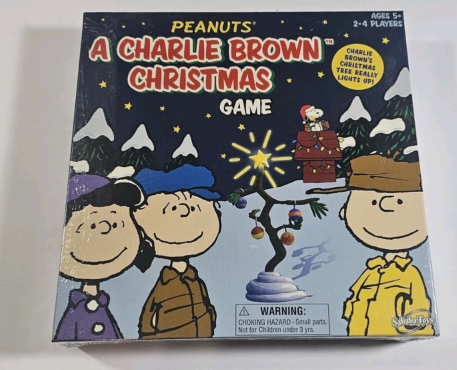 PEANUTS A Charlie Brown Christmas Board Game 2007 Sababa Toys New in Box