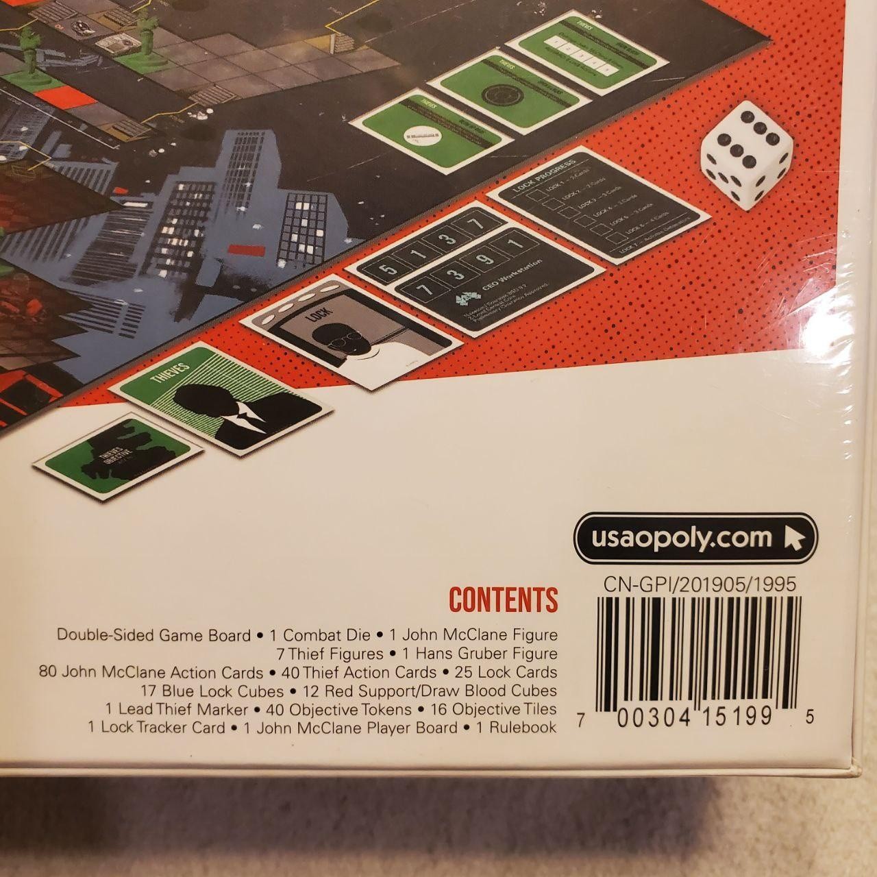 Die Hard Nakatomi Heist Board Game YKYMF Bonus Pin New Sealed Christmas Classic