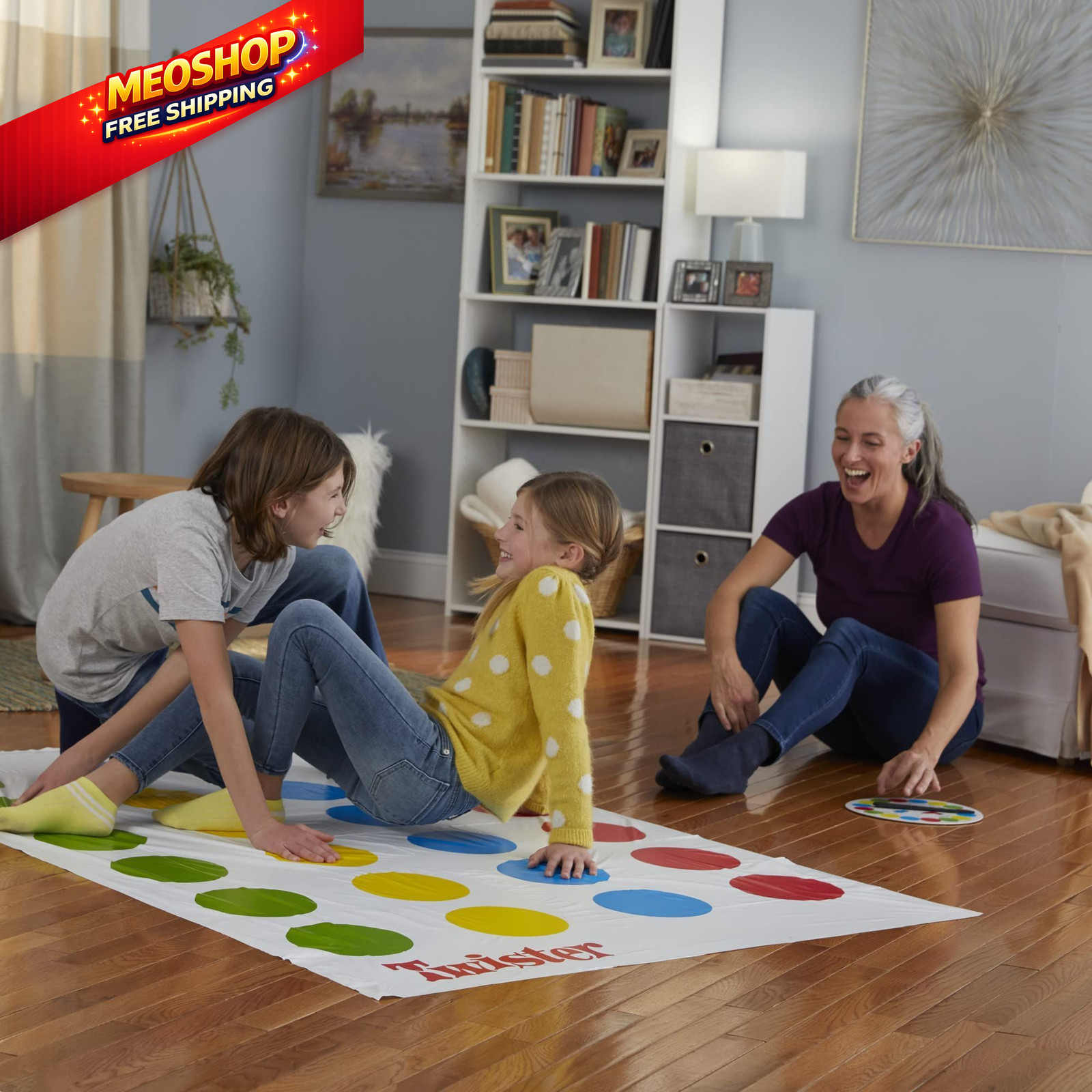 Hasbro Twister Party Classic Board One Size, Red, Yellow, Blue, Green, White