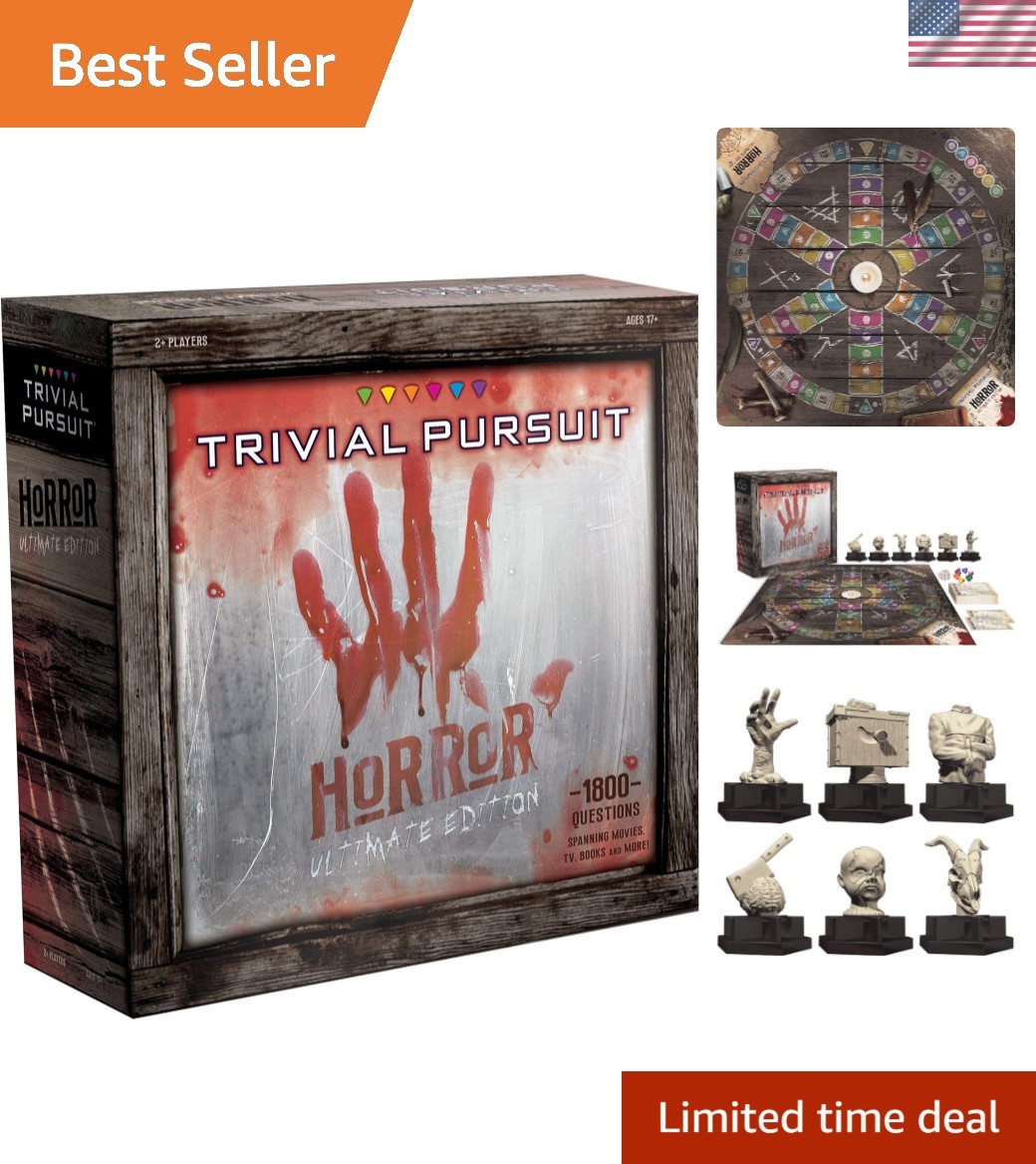 Horror Trivia Challenge: Trivial Pursuit Ultimate Edition with 1800 Questions