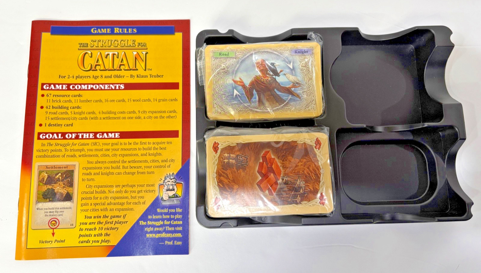 THE STRUGGLE FOR CATAN Multi-Player Card Game 2011 Mayfair Games 3141 Complete