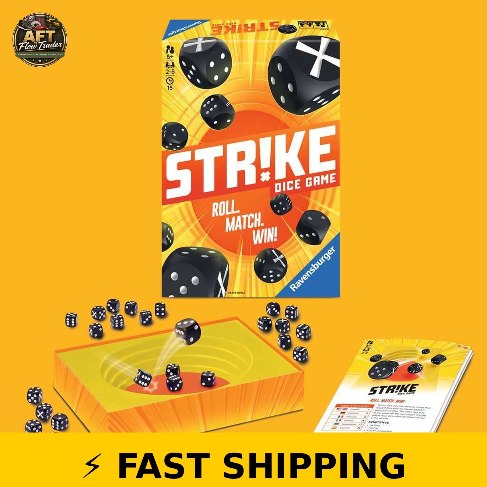 Ravensburger Strike Board Game for 2-5 Players Ages 8 and Up