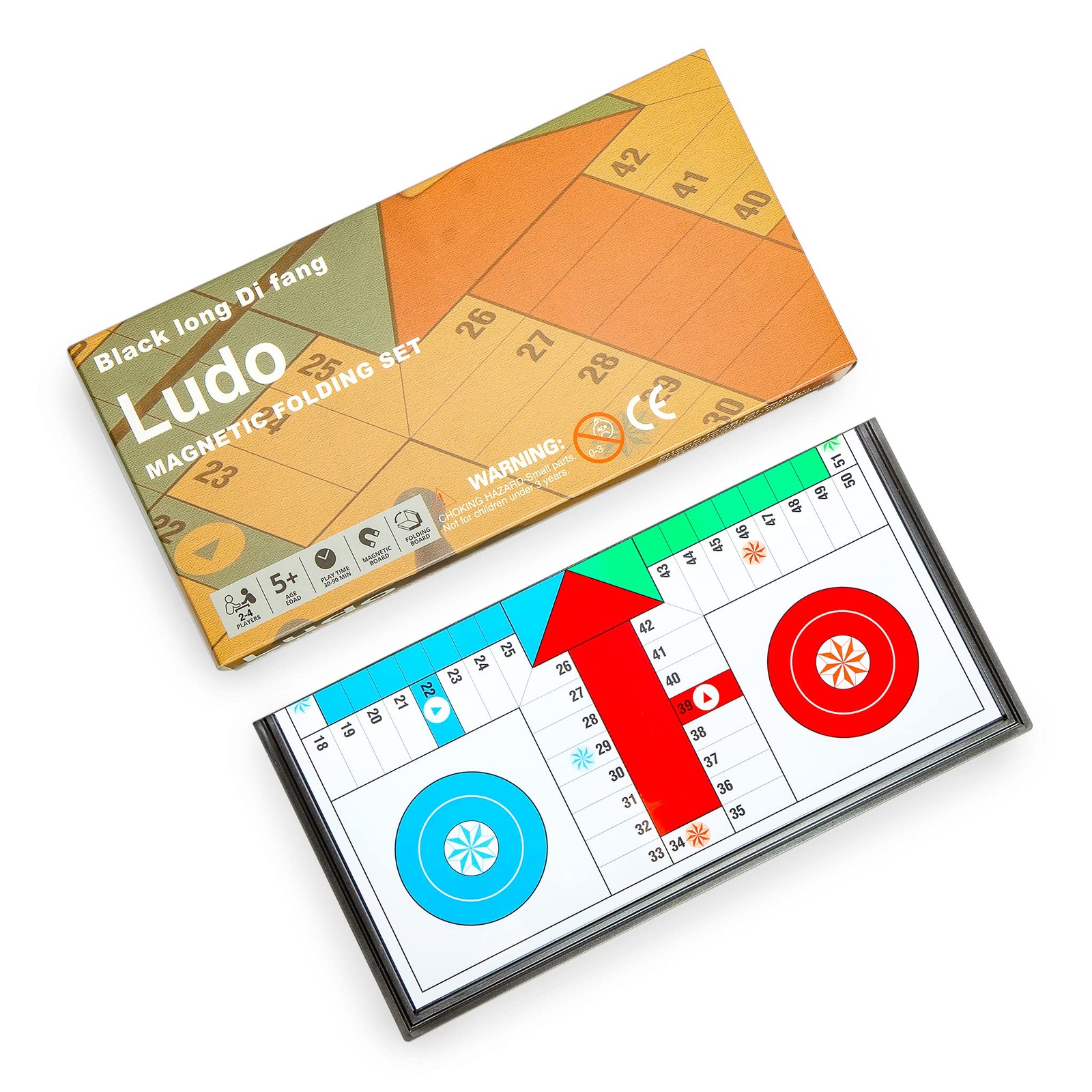 Ludo Magnetic Folding Travel Board Game Set – 9.75 Inches