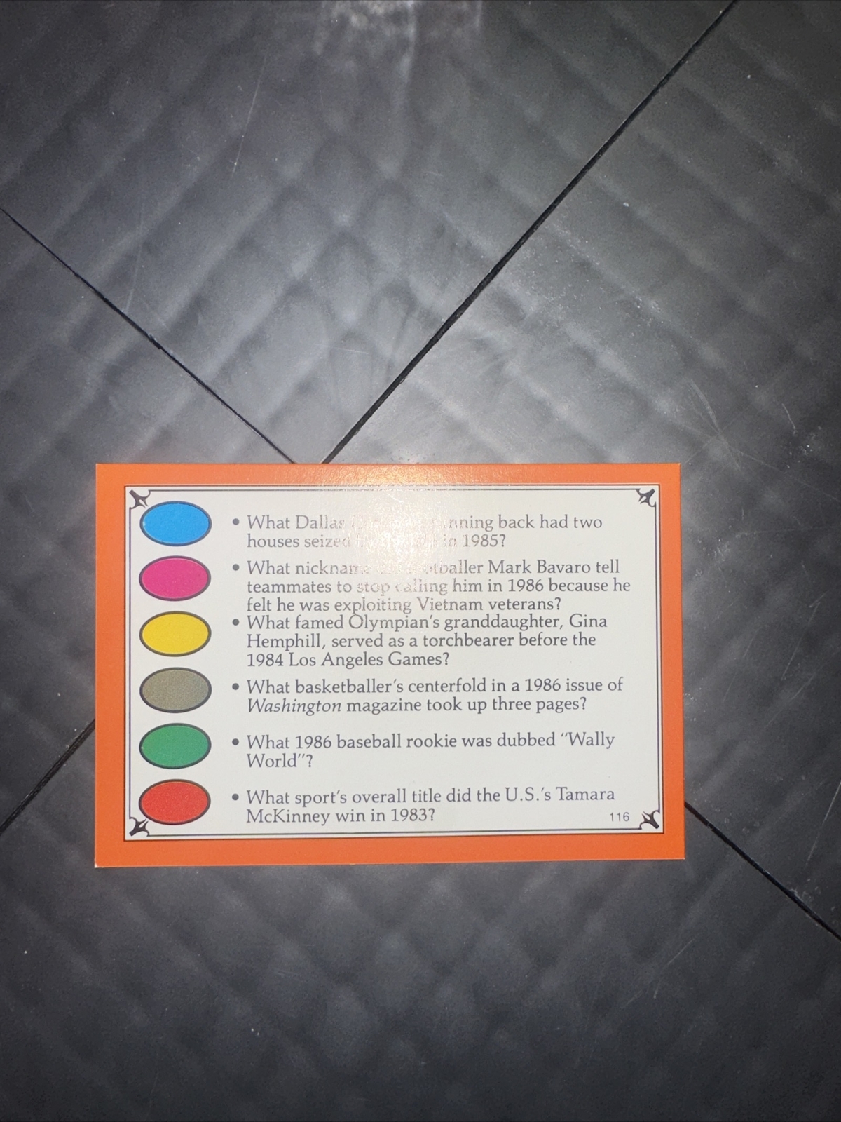 TRIVIAL PURSUIT SPORTS MINI PACK FOR TEENS AND ADULT 120 CARDS COMPLETE
