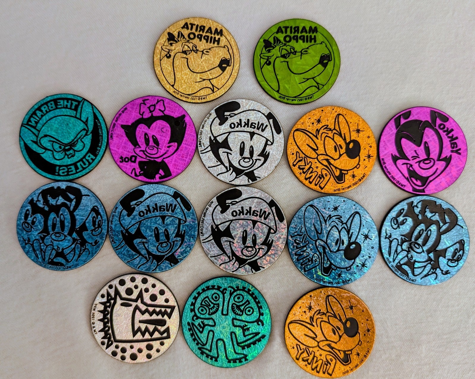 POG Tournament Game Pack w/ Pocket Book & Mixed Pogs Lot World Pog Fed 1994