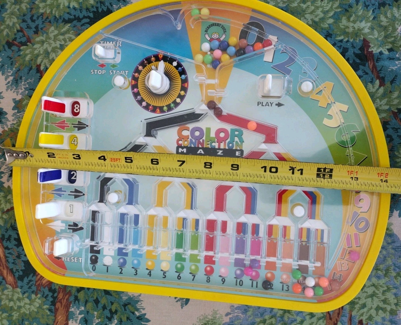 Discovery Toys Quercetti Italy Made Color Connection Maze Game *Missing ONE Leg*
