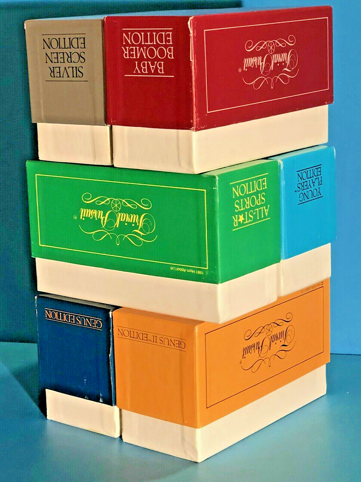 Vintage TRIVIAL PURSUIT “CLASSIC” LOT ~ 3,000 Cards ~ 6 early editions ~ LOOK!