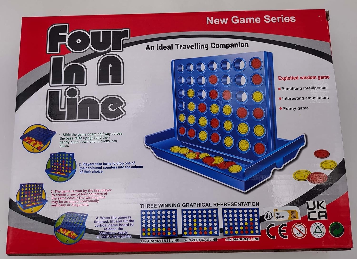 Portable Big Size 4 in a Row Game – Ideal for Camps, Parties & Family Nights