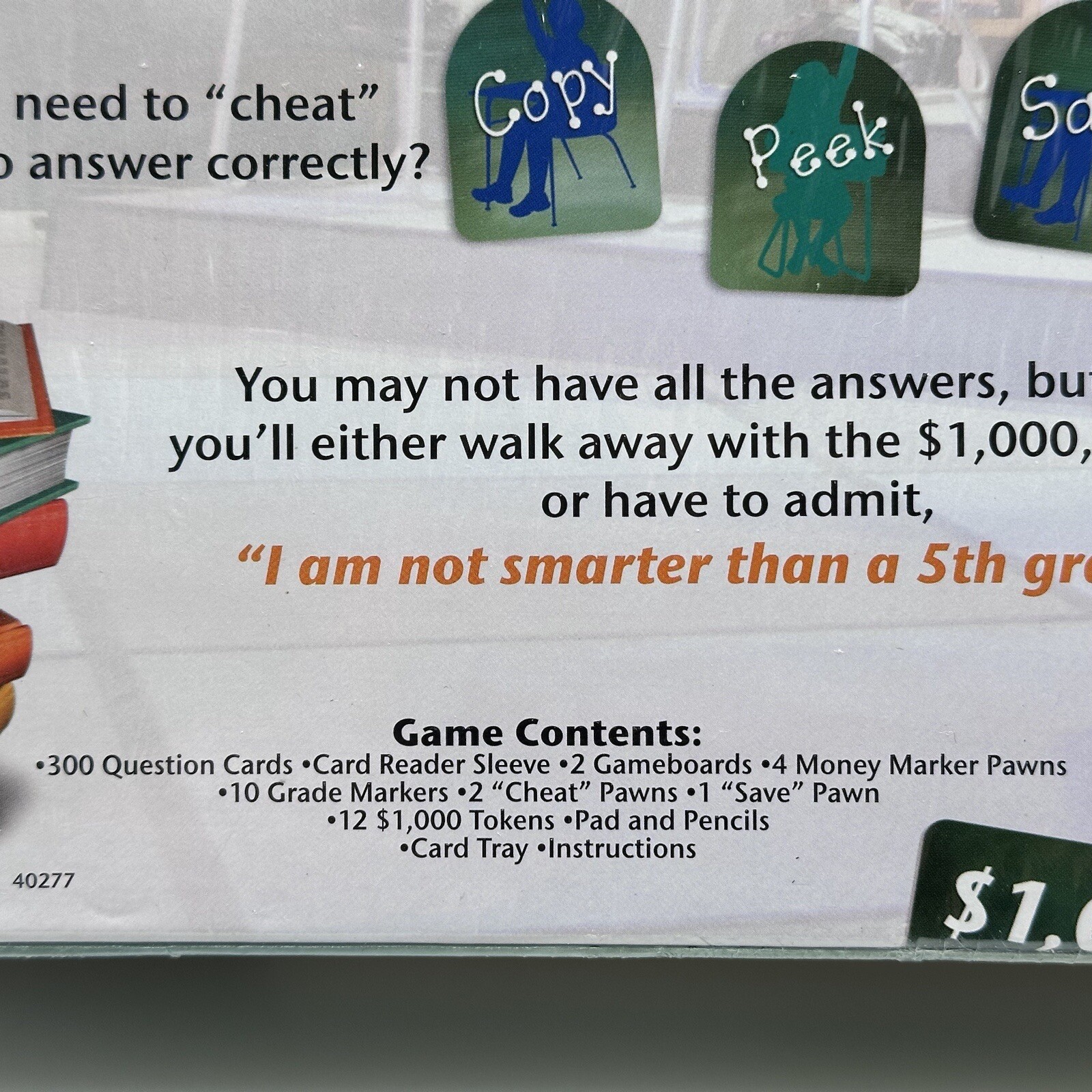 Are You Smarter Than A 5th Grader? Board Game 2007 Family Fun Ages 8+ School NEW