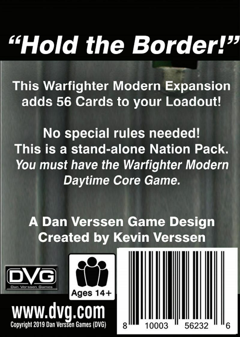DVG Warfighter: Modern Expansion #53 South Korea Dan Verssen Games NISW