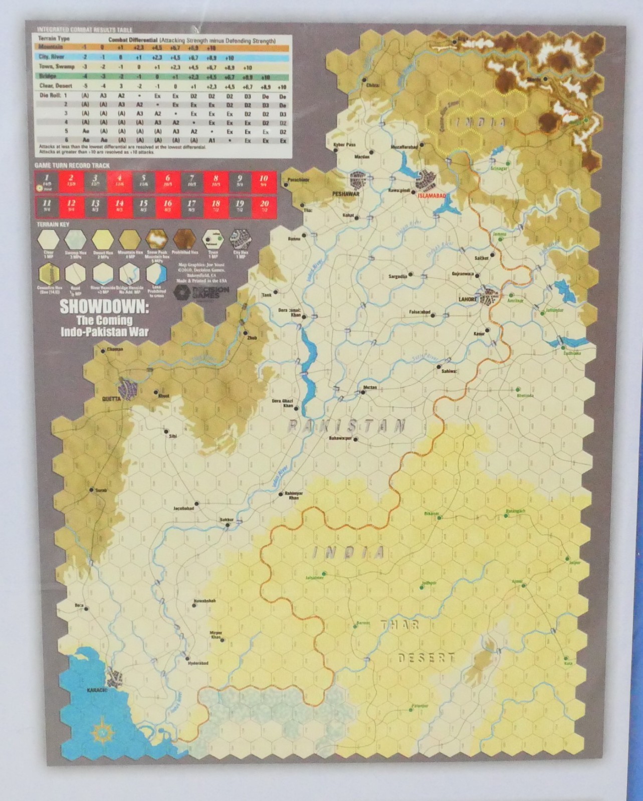 Decision Games Folio Game Series, Modern, Showdown The Coming Indo-Pakistan War