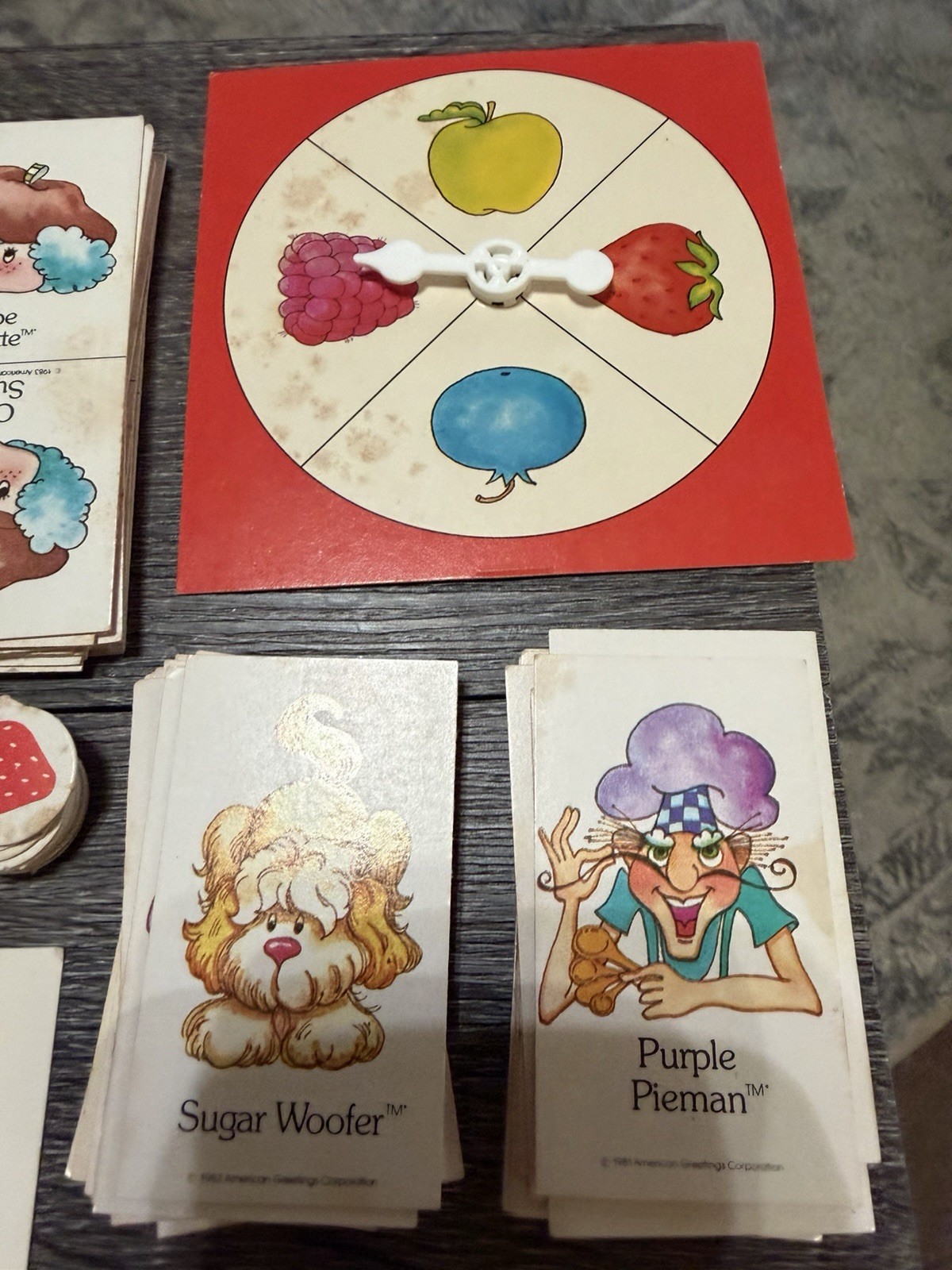 Vintage Strawberry Shortcake Game Basket 4 In 1 Game 1981 Parker Brothers