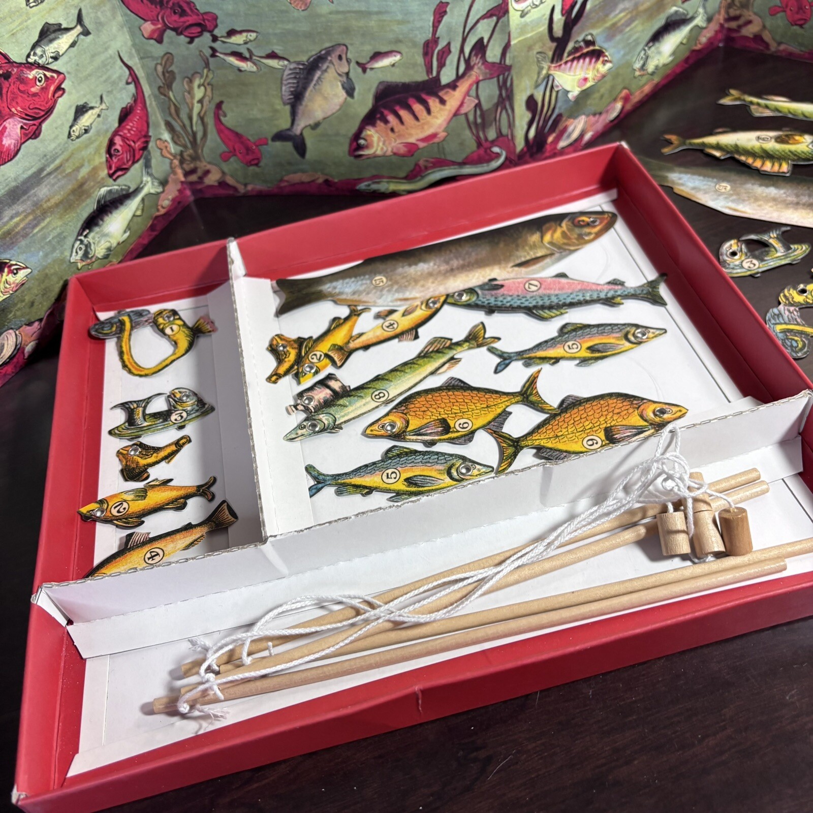 House Of Marbles The Popular Game of Magnetic Fishing Complete Retro Range