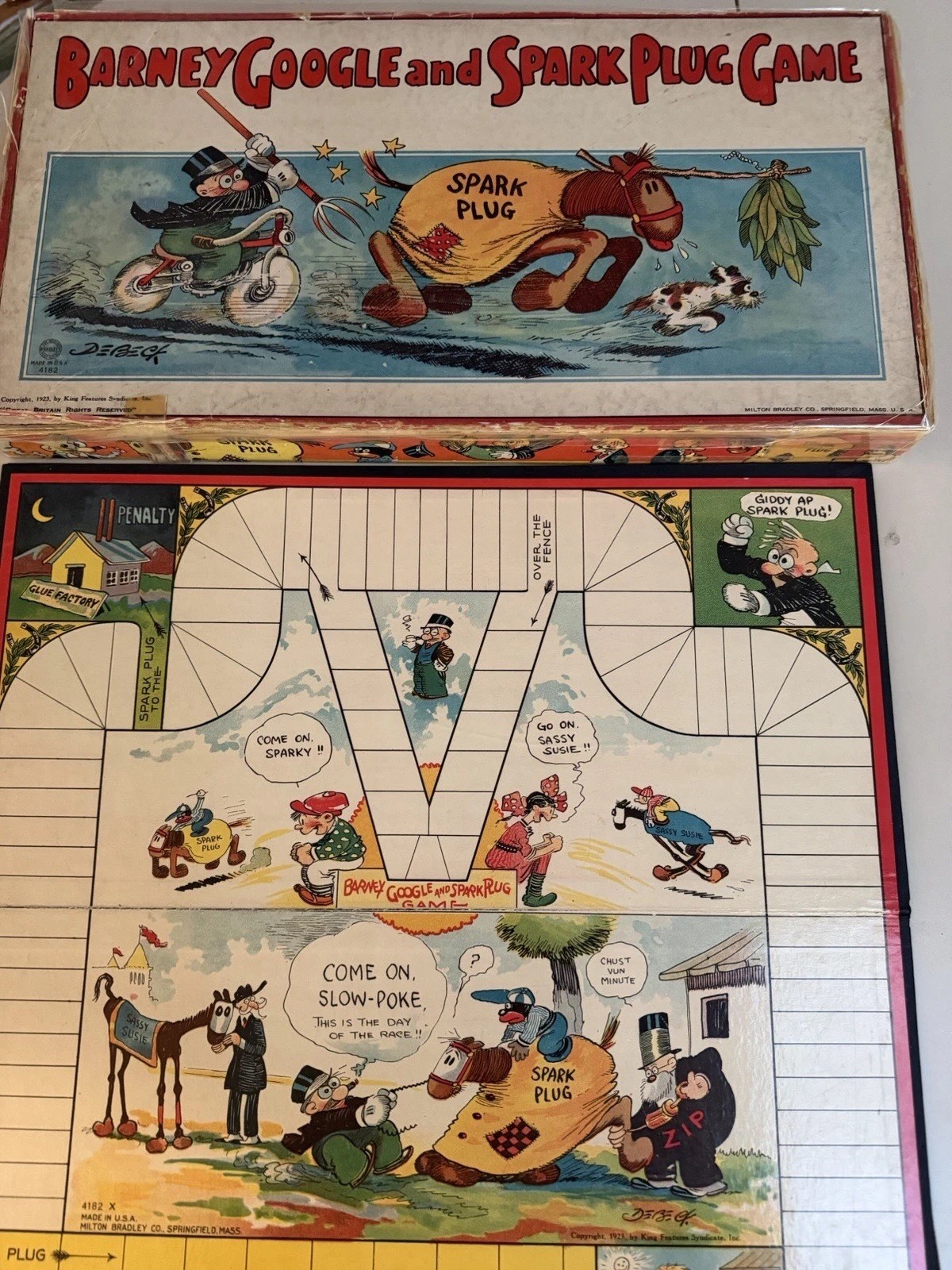 VINTAGE 1923 – Barney Google and Spark Plug Game – King Features Syndicate