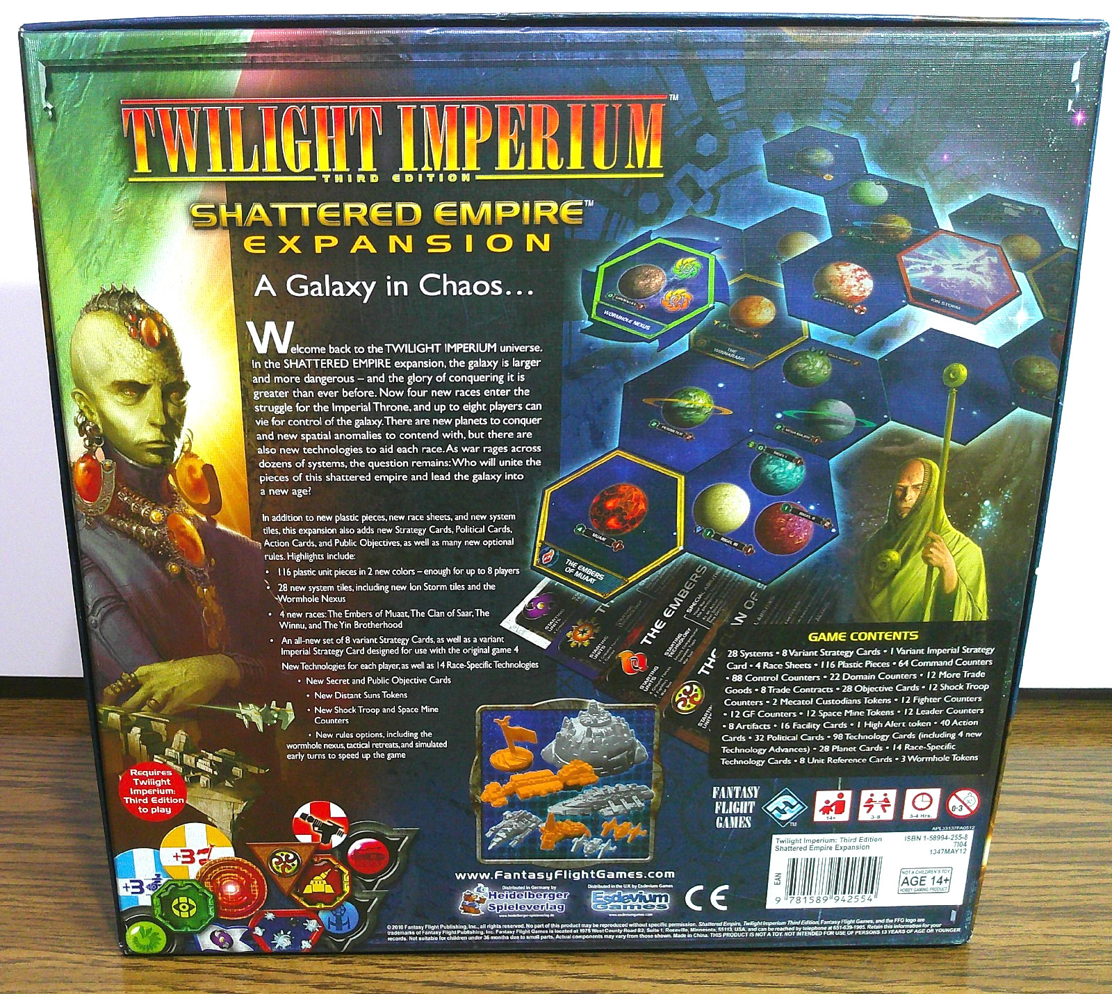 Twilight Imperium Shattered Empire Expansion Fantasy Flight Games 2010