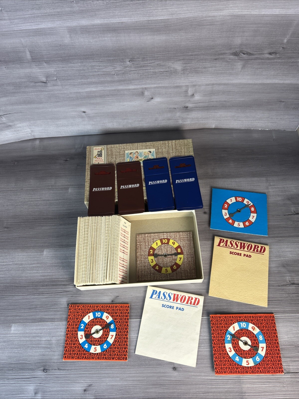 Vintage 1962 Password Game – First Edition – Milton Bradley # 4260 Complete