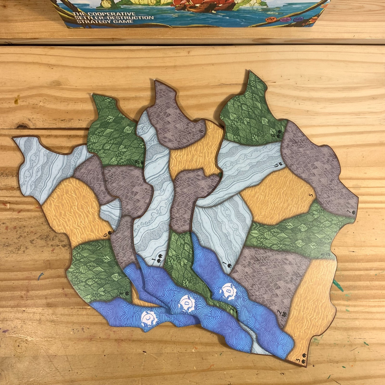 Spirit Island Board Game 100% Complete Cooperative Strategy Greater Than Games