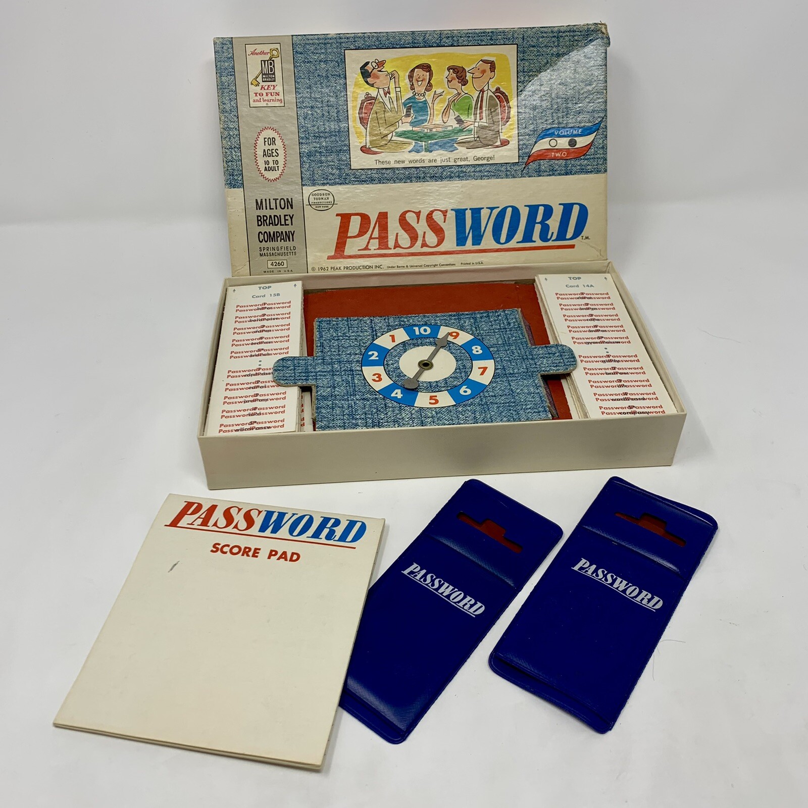 ORIGINAL Vintage 1962 Milton Bradley Password Board Game