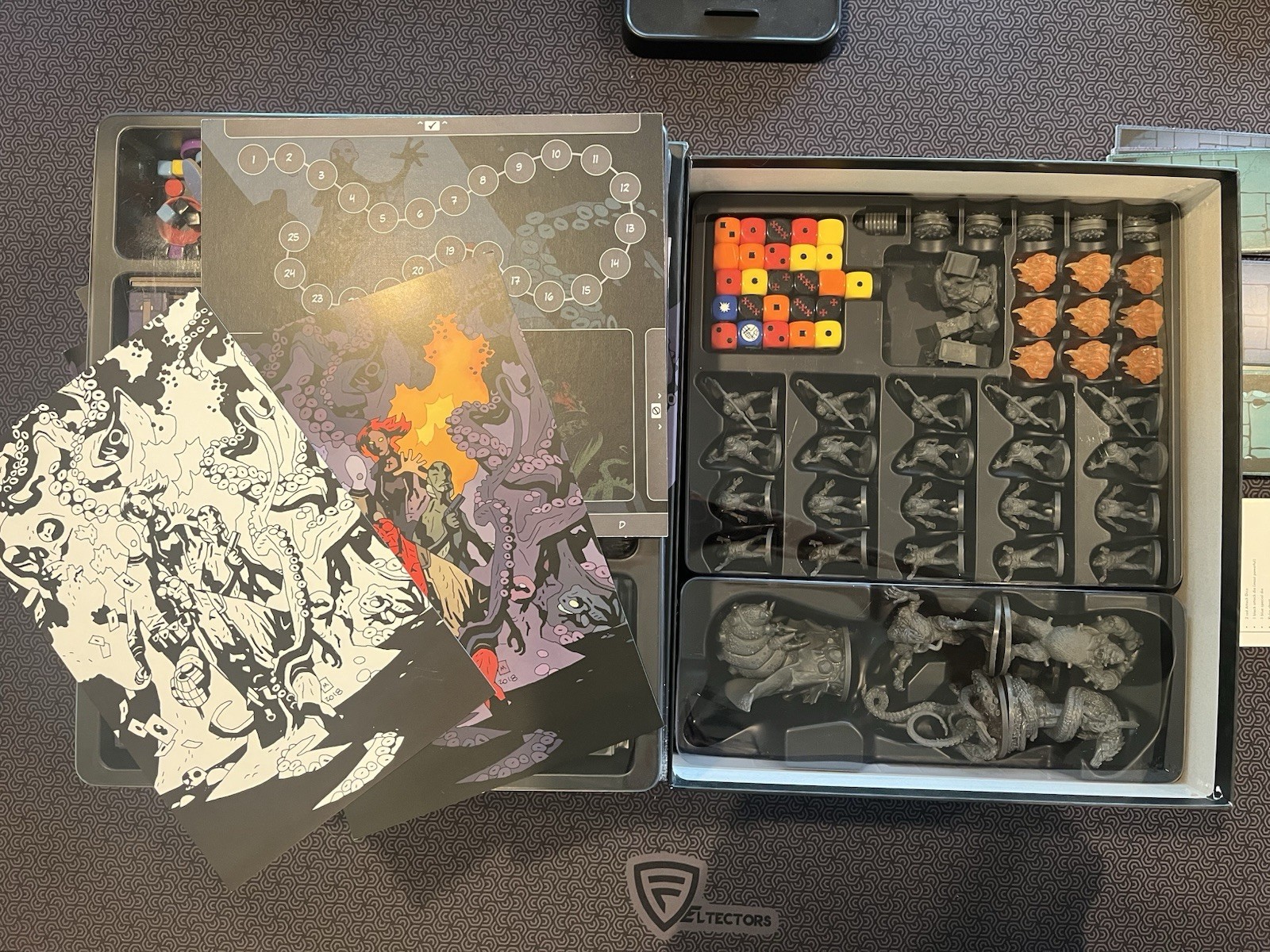 Hellboy The Board Game Kickstarter Edition + Big Box Of Doom & 3 Expansions