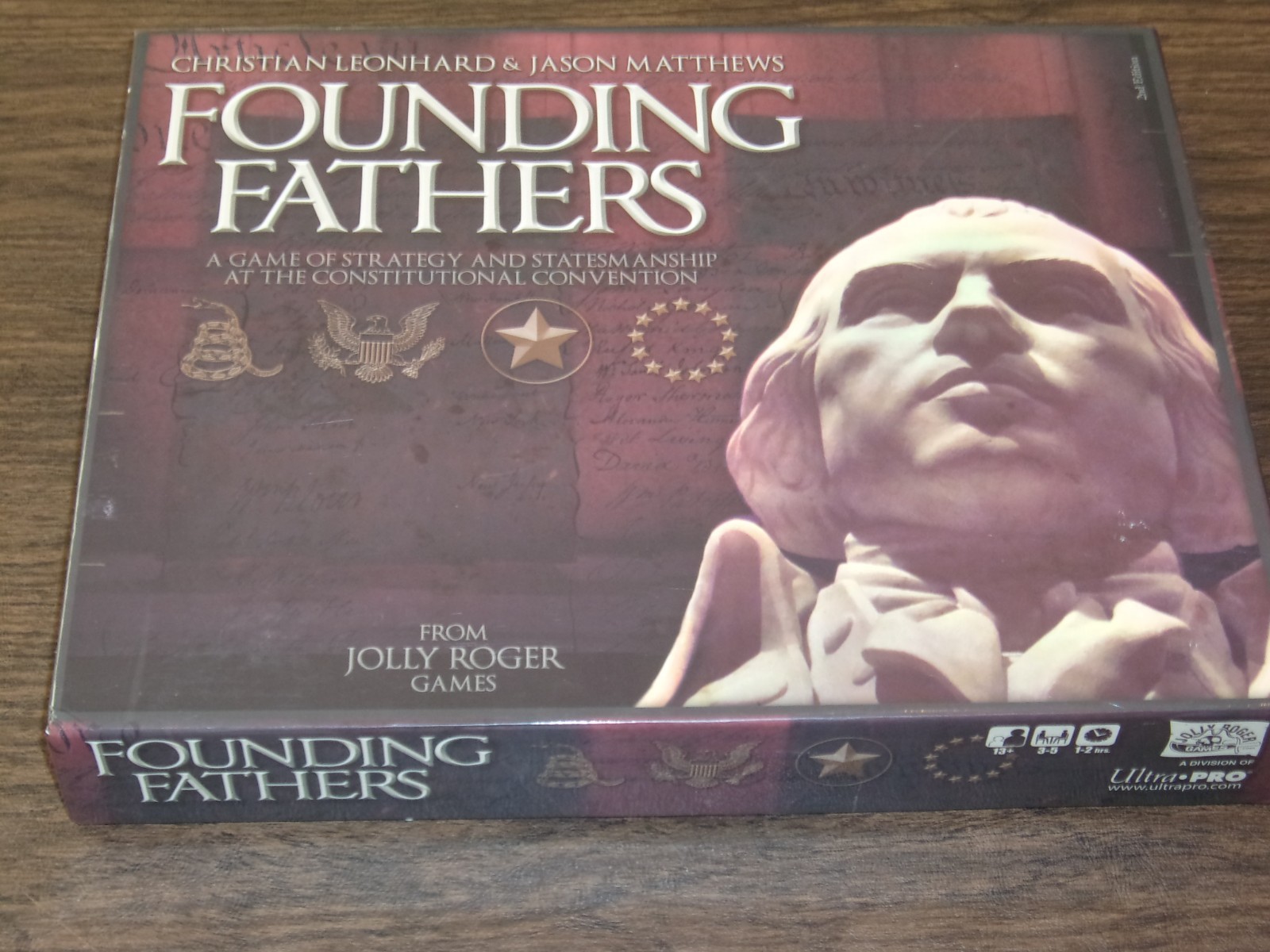 2015 Founding Fathers 2nd Edition Statesmanship Board Game Jolly Roger’s Games