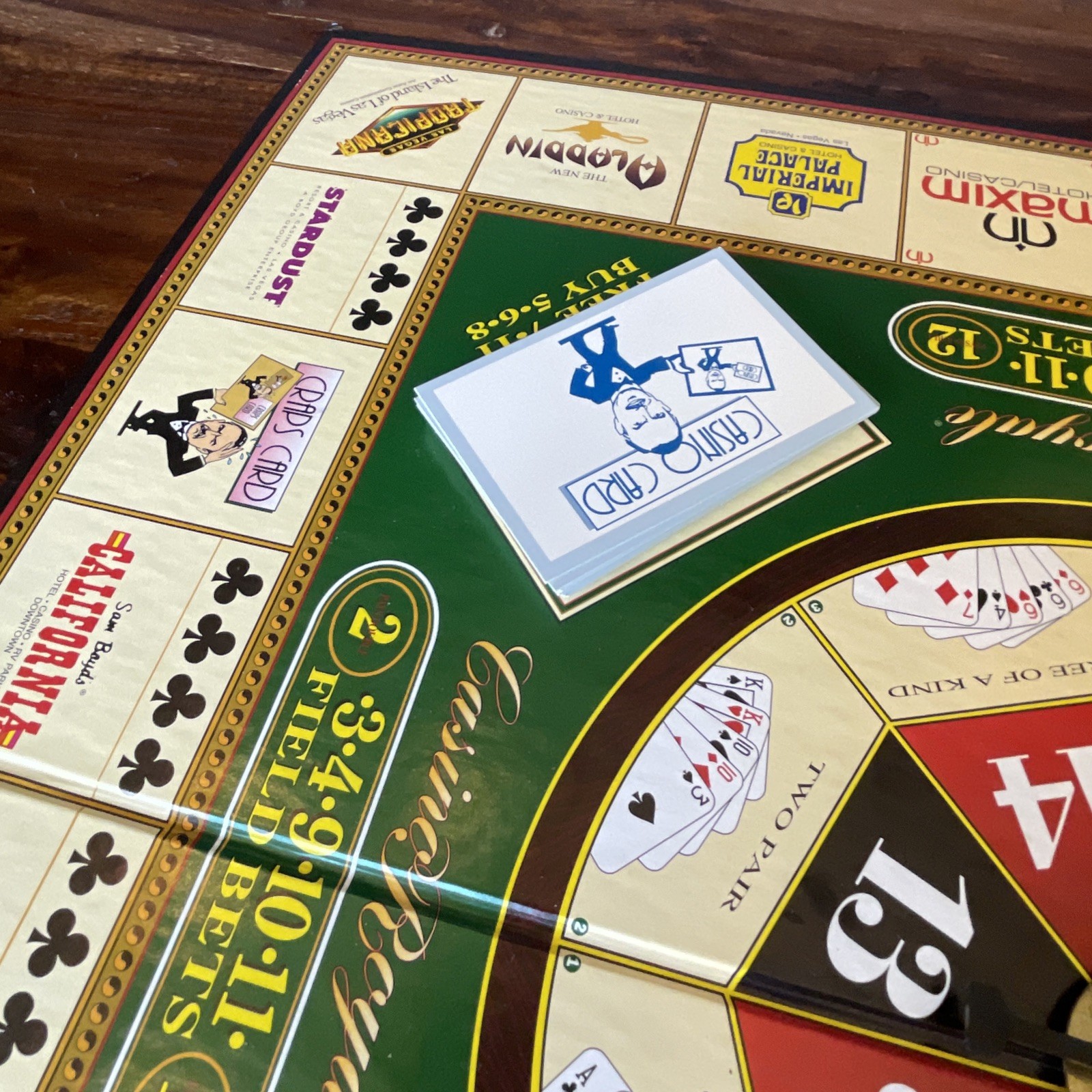 Casino Royale Board Game-combines Elements of Craps Roulette Poker-Complete Set