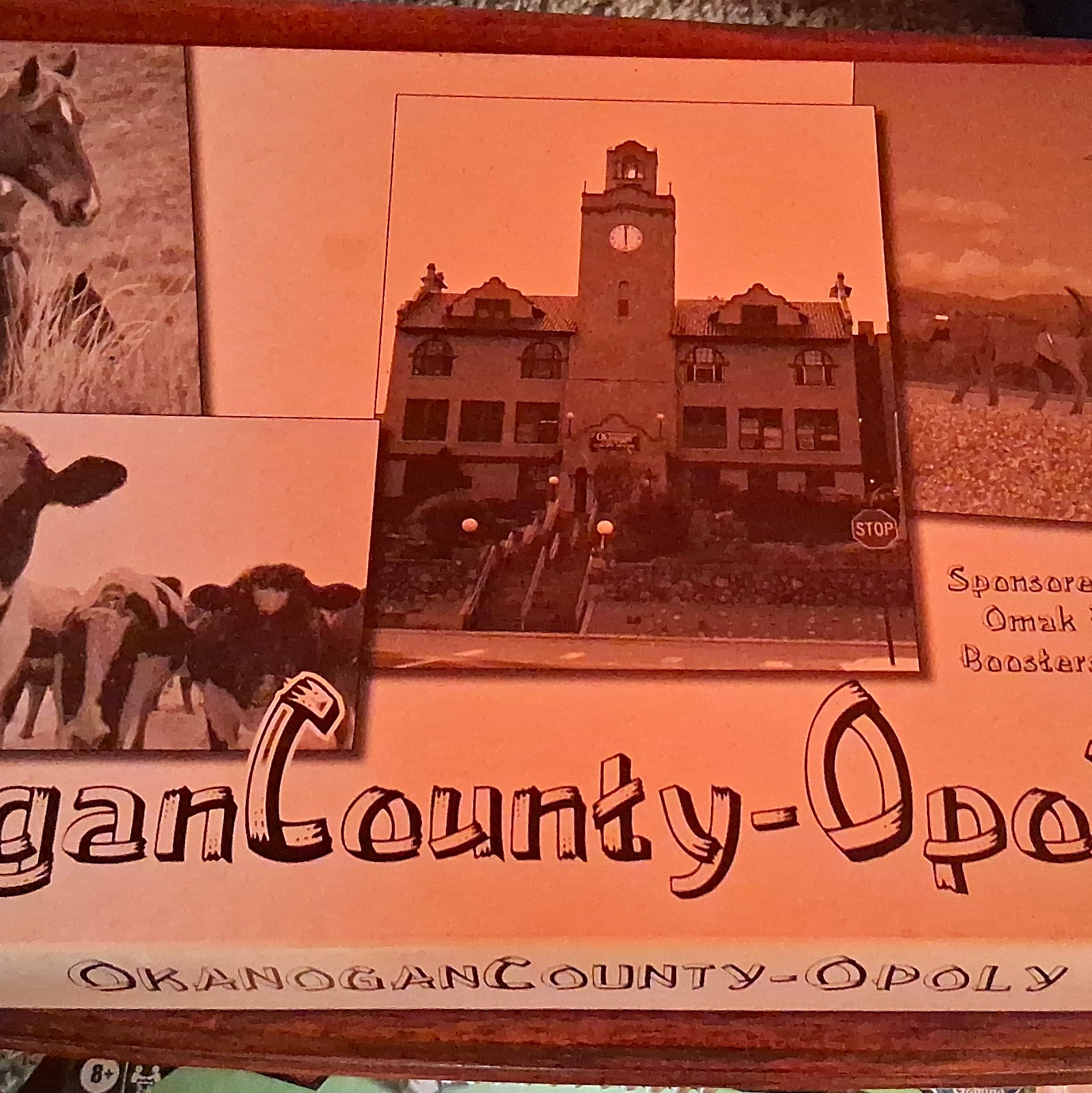 Okanogan County-Opoly Complete Board Game, Finance Theme, Custom, 2+ Players, 8+