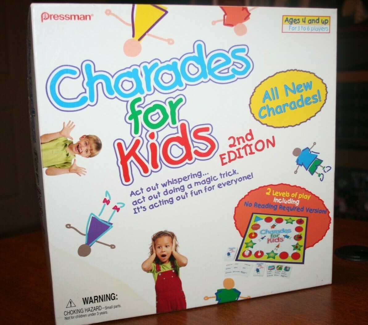 Charades for Kids 2nd Edition – 2 Levels – No Reading Required! – Pressman 2000