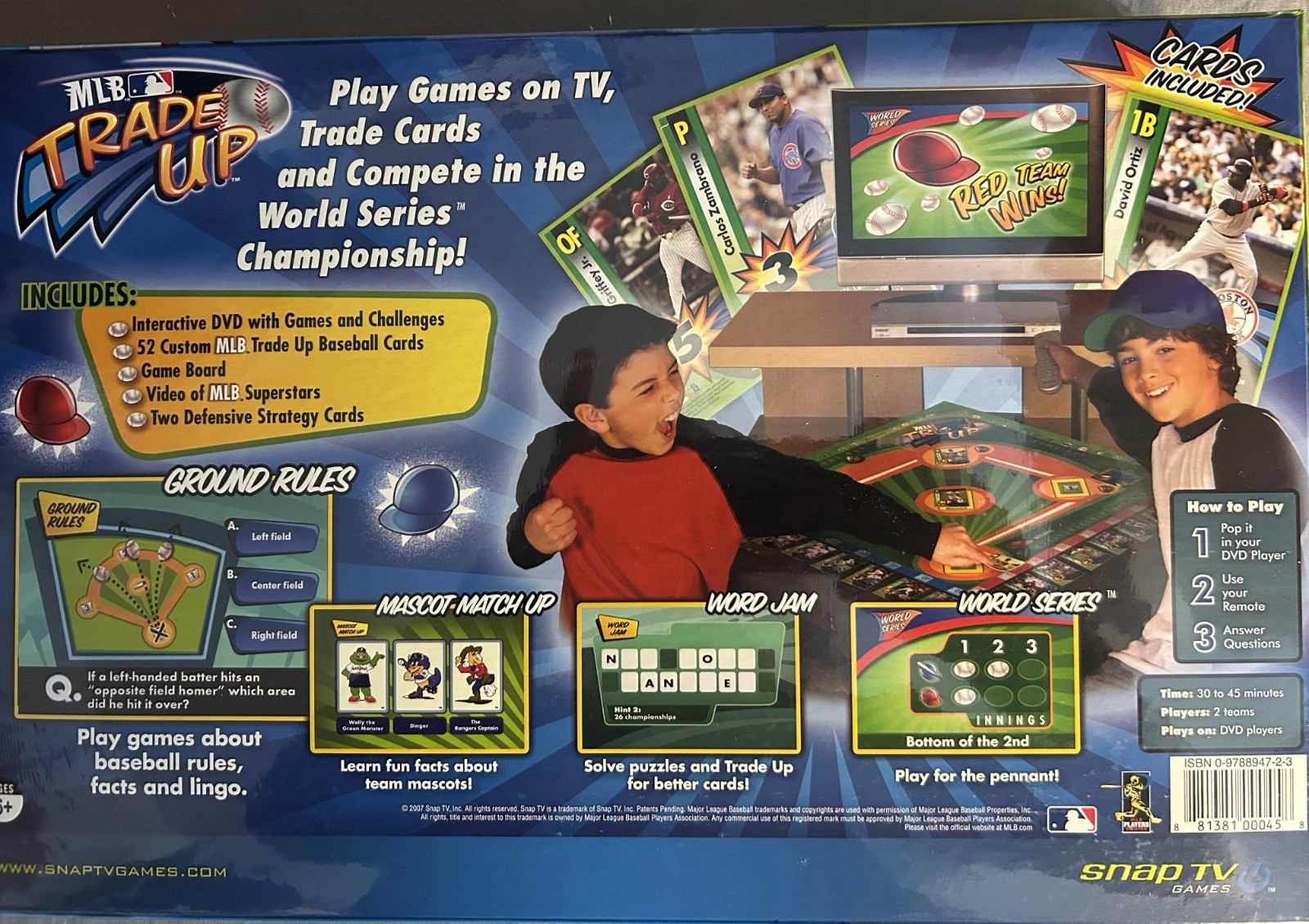 MLB Trade Up Baseball DVD BOARD GAME~~DVD, Game Board, Cards. NEW FACTORY SEALED