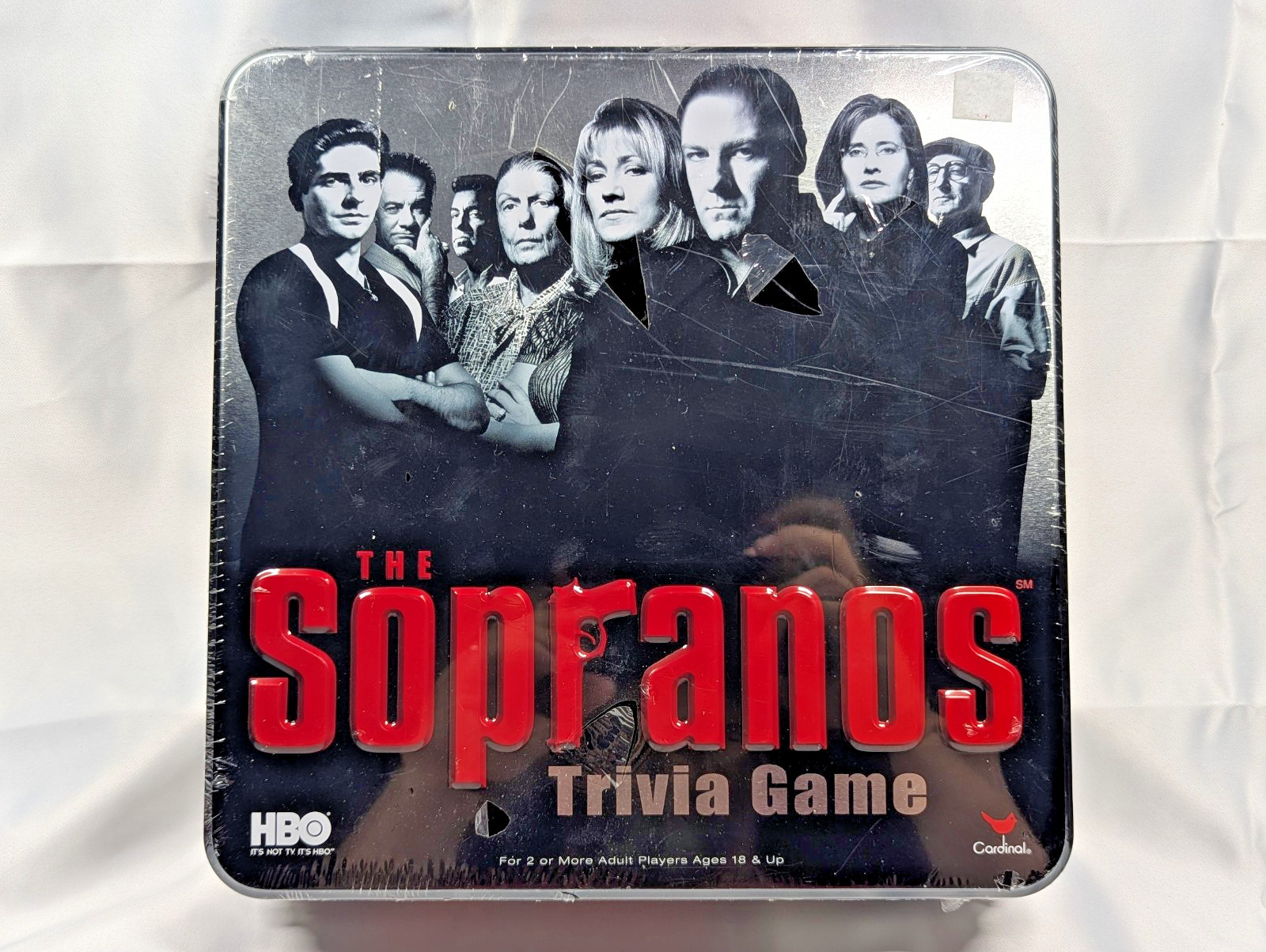 The Sopranos Trivia Game HBO Cardinal Metal Collectors Tin New