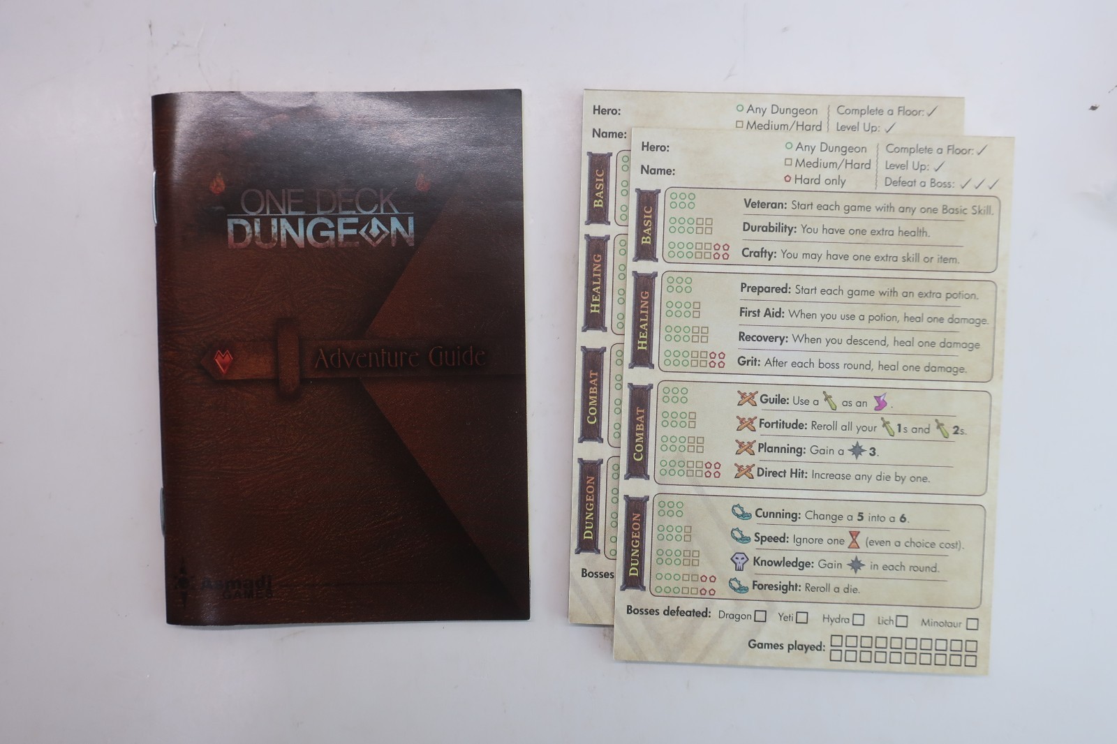 Asmadi Games One Deck Dungeon By Chris Cieslik 1-2 Players – 100% Complete