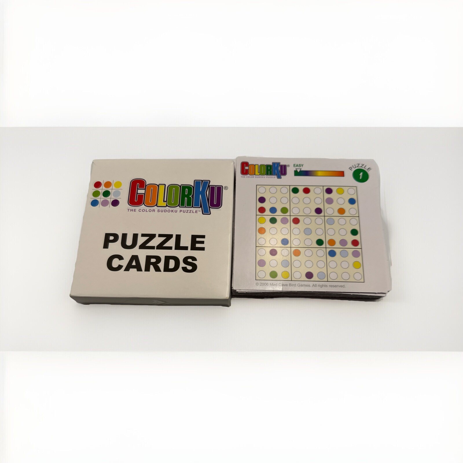 Colorku Game SUDOKU Mad Cave Bird 2006 Wood Wooden Board Colors logic + Bonus