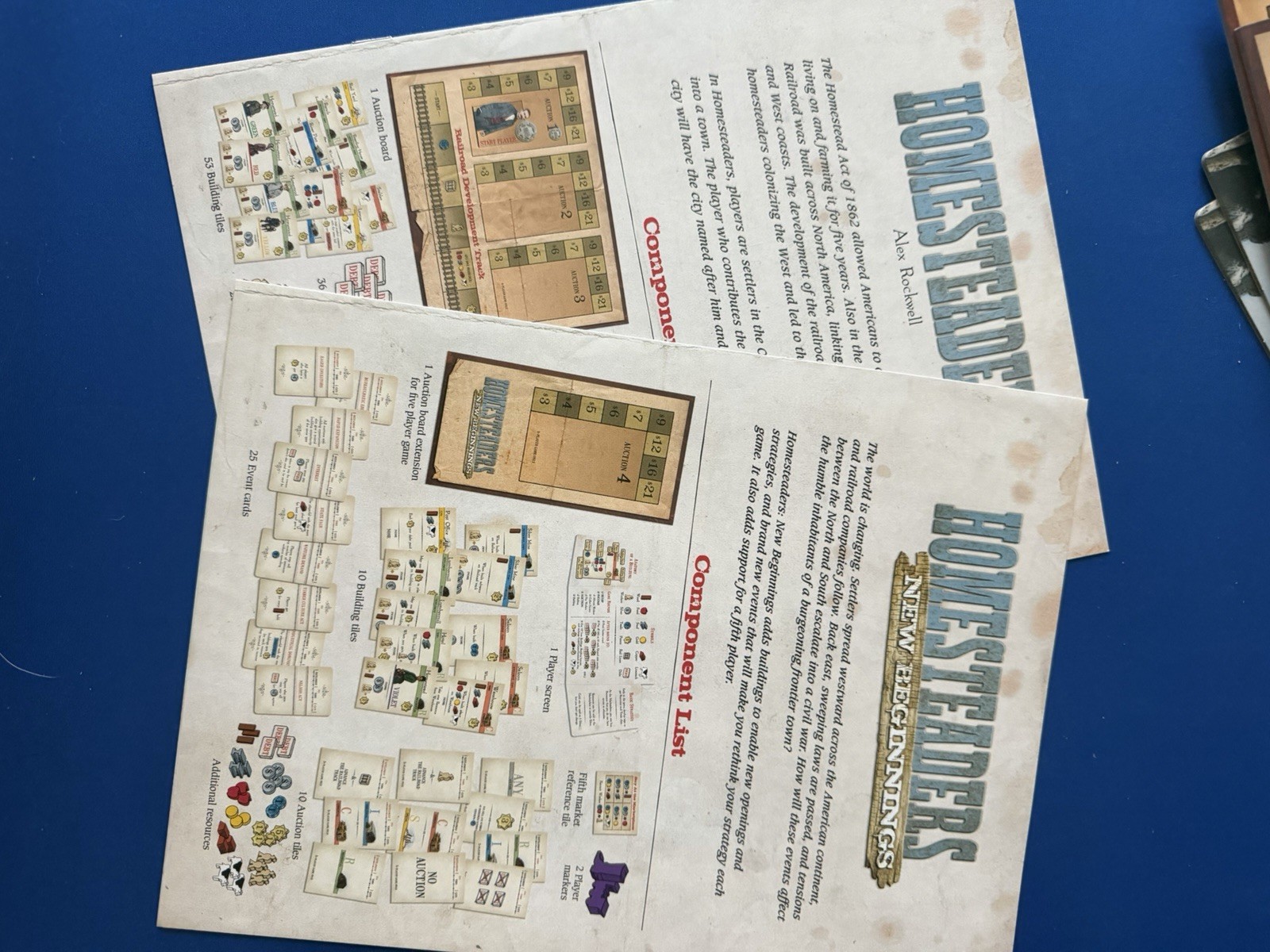 Homesteaders 10th Anniversary + New Beginnings – Board Game – OOP – Unplayed