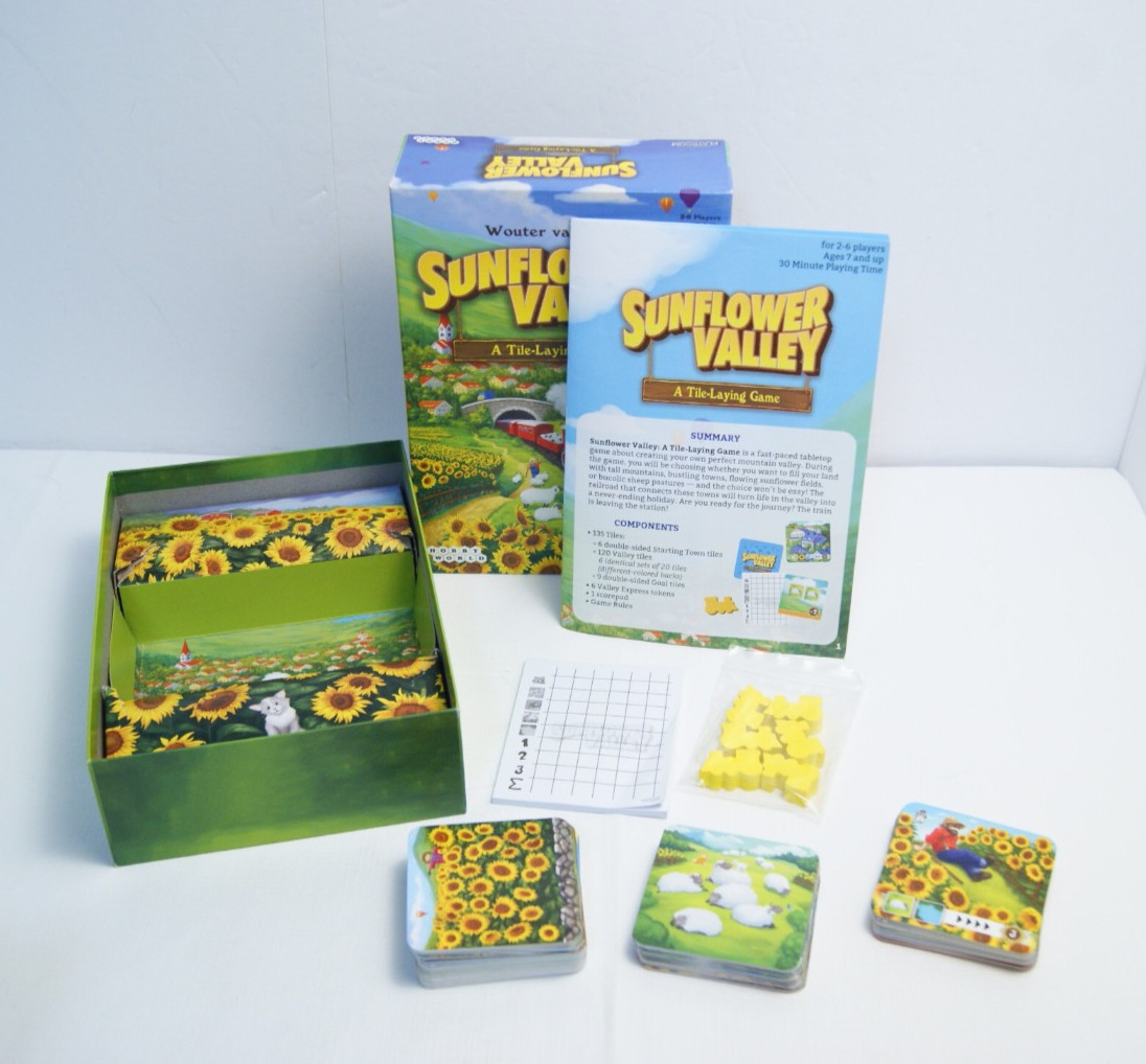 Board Card Game Lot: Raccoon Tycoon & Sunflower Valley