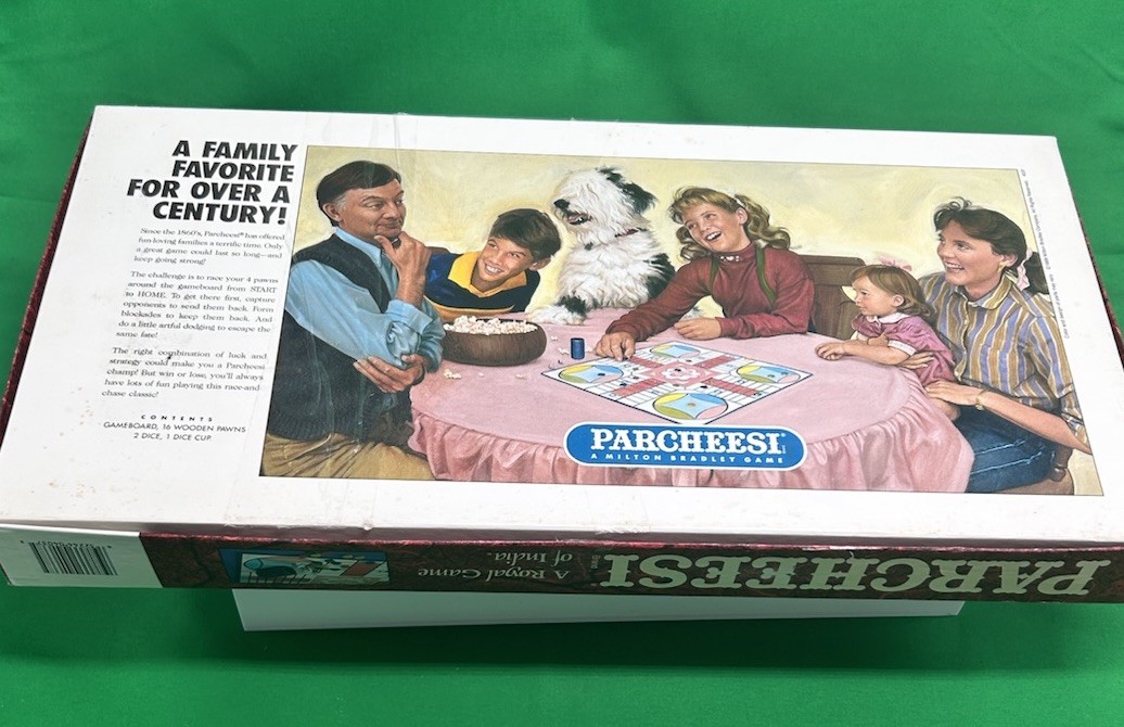 Vintage Parcheesi Board Game of India 1989 Milton Bradley Royal Complete