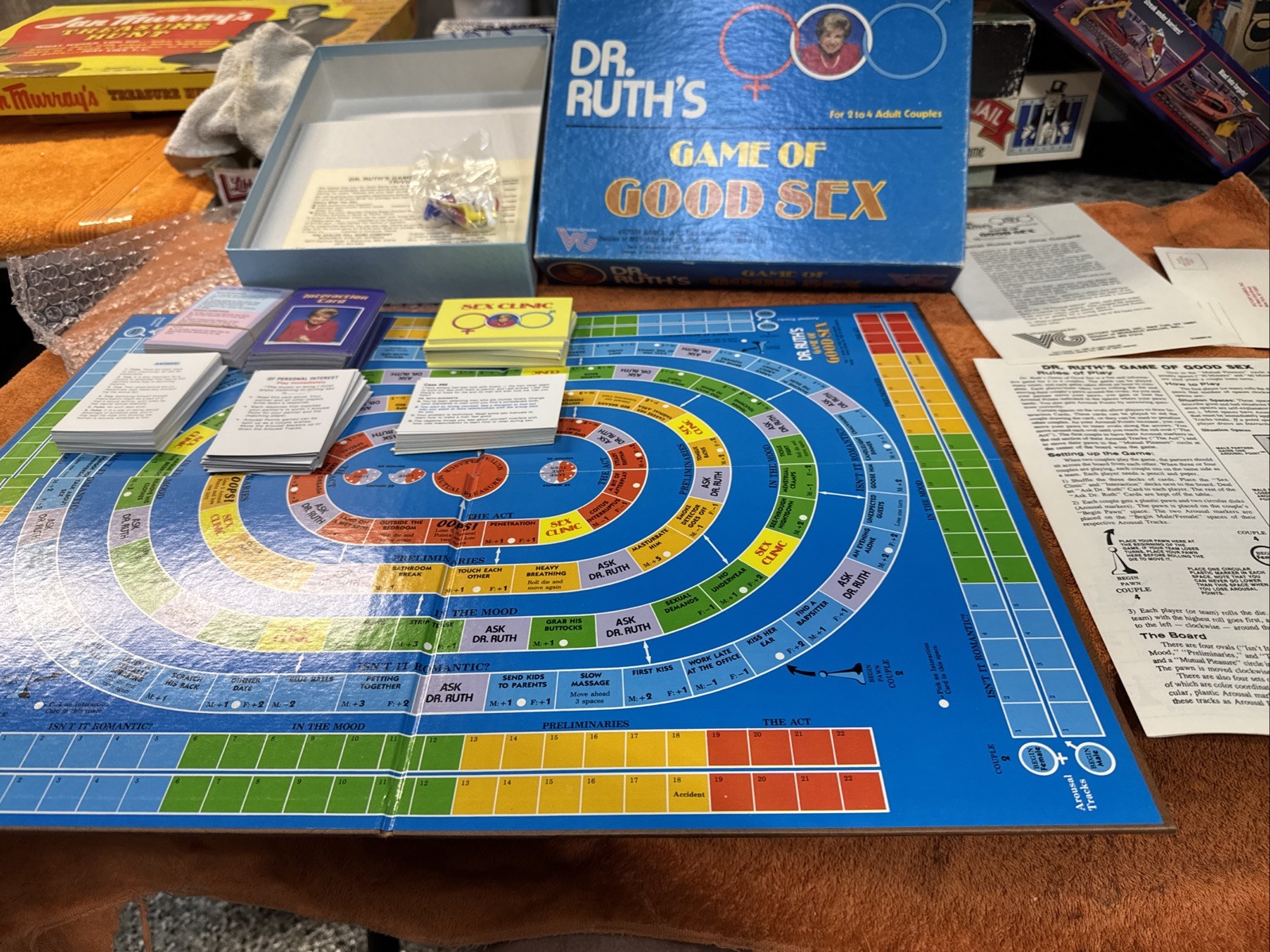Dr Ruth’s Game Of Good Sex 1985 Vintage For 1-2 Couples Great Condition Complete