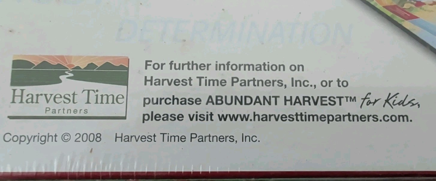 Abundant Harvest For Kids A Conversation Game New Sealed 2-8 Players Ages 5 +