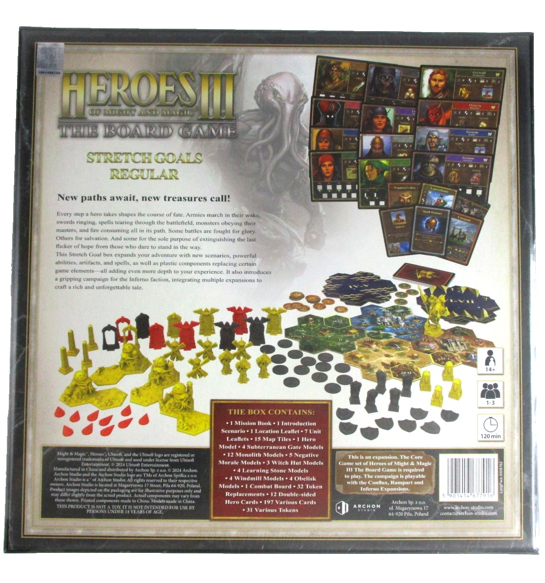 HEROES OF MIGHT AND MAGIC III: The Board Game REGULAR STRETCH GOALS Sealed NEW!!