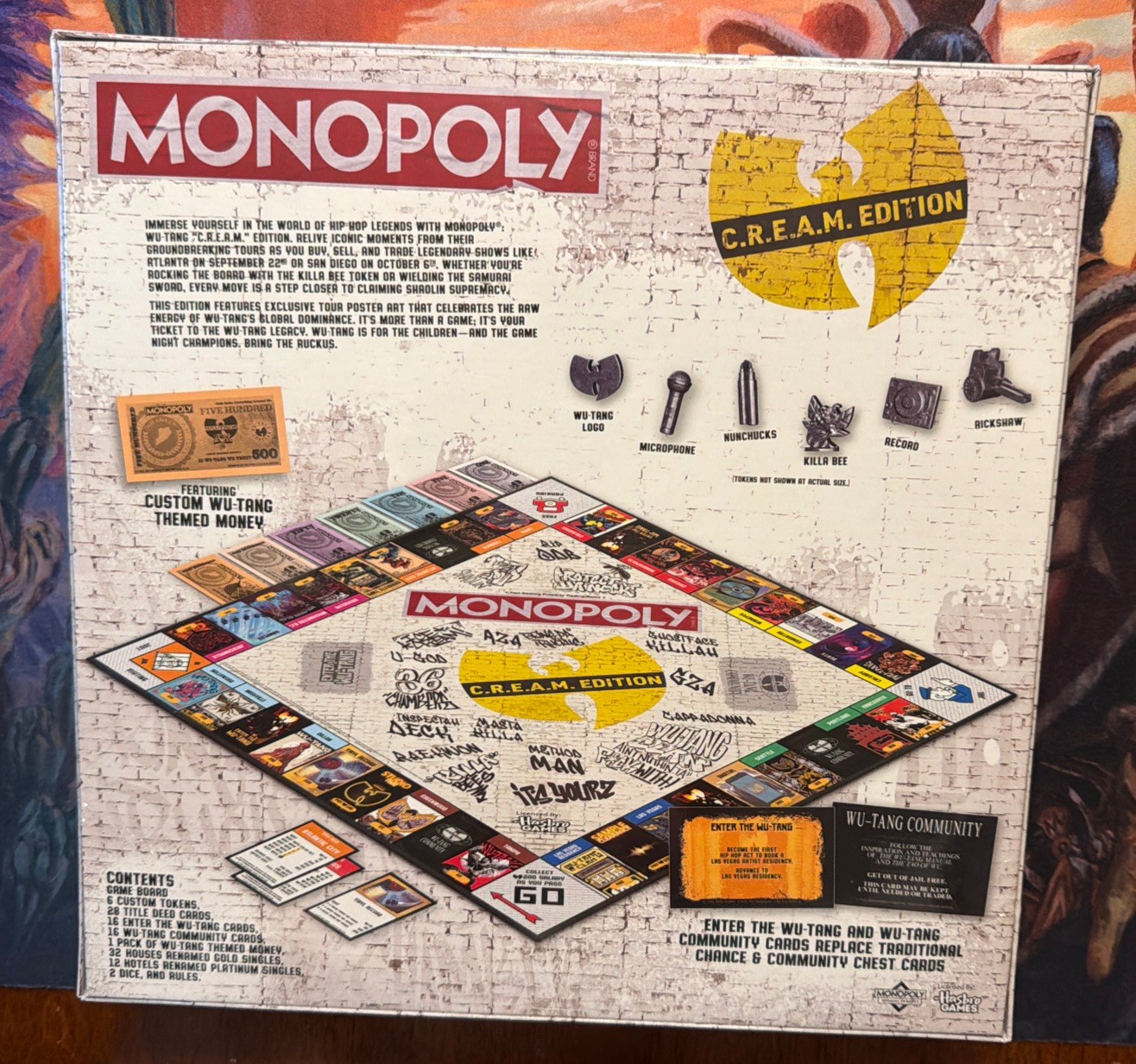 New Sealed Wu Tang Clan Cream (C.R.E.A.M. Edition) Monopoly Board Game x1